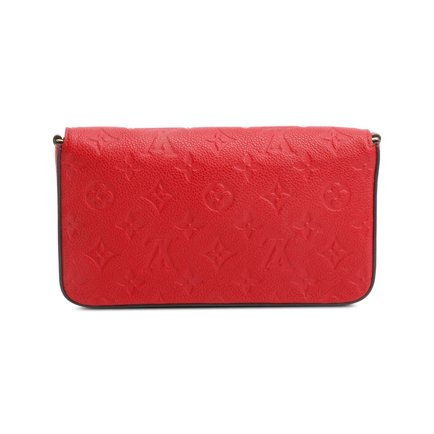 Louis Vuitton Red Monogram Empreinte Leather Felicie Pochette w/ Insert