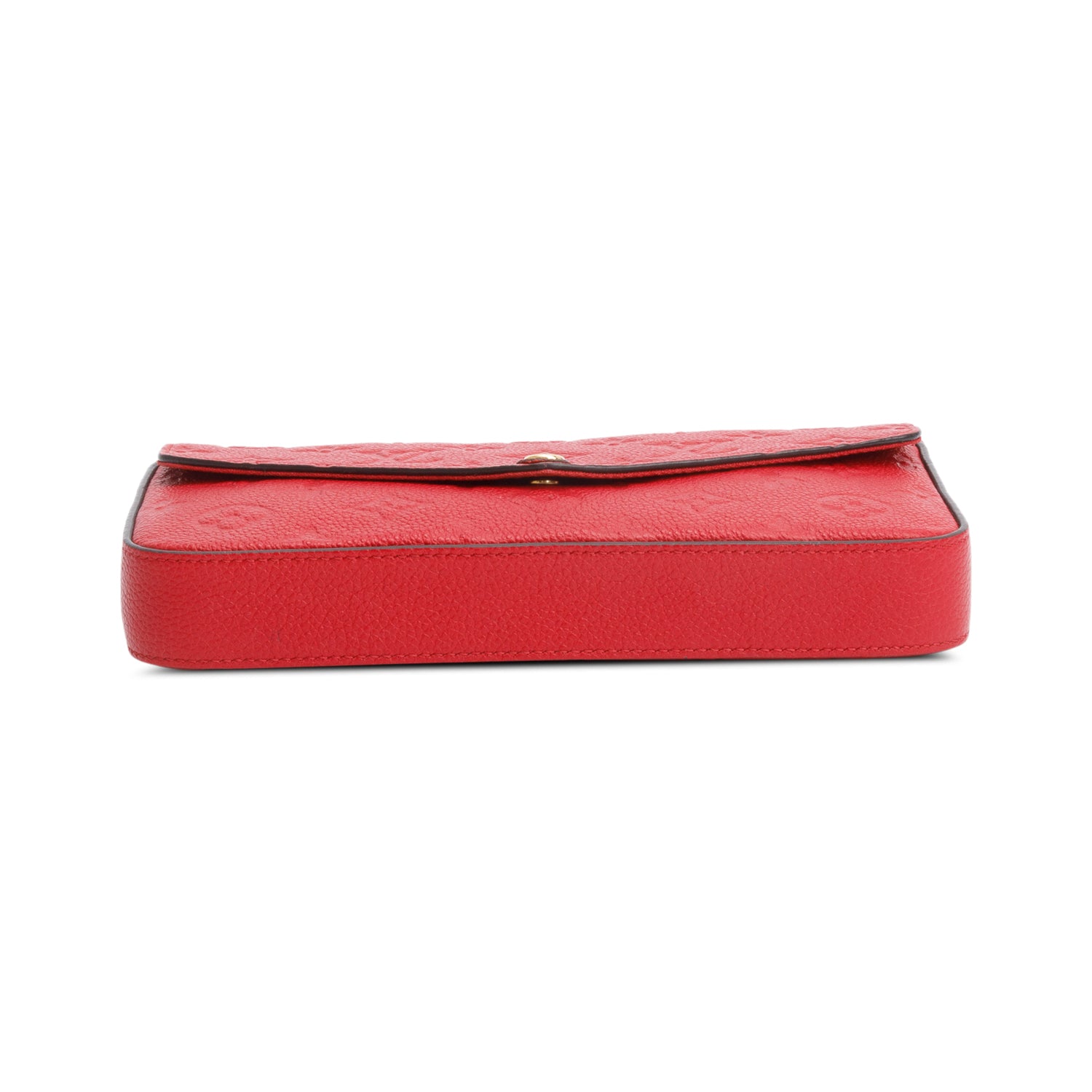 Louis Vuitton Red Monogram Empreinte Leather Felicie Pochette w/ Insert