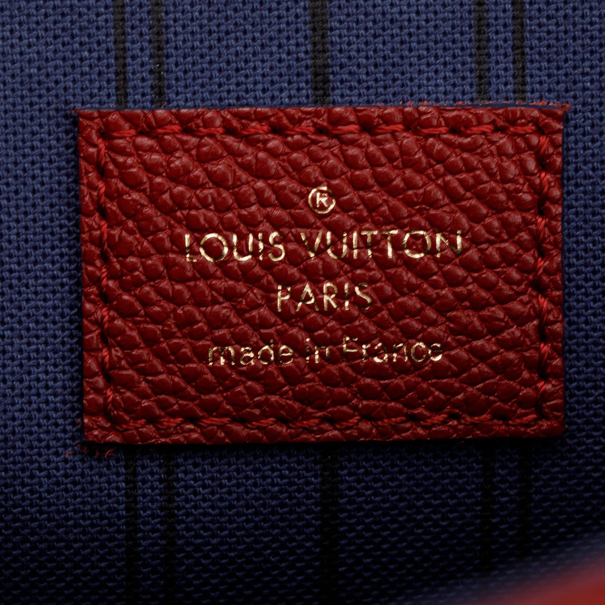 Louis Vuitton Red Monogram Empreinte Leather Pochette Metis w/ Box & Receipt