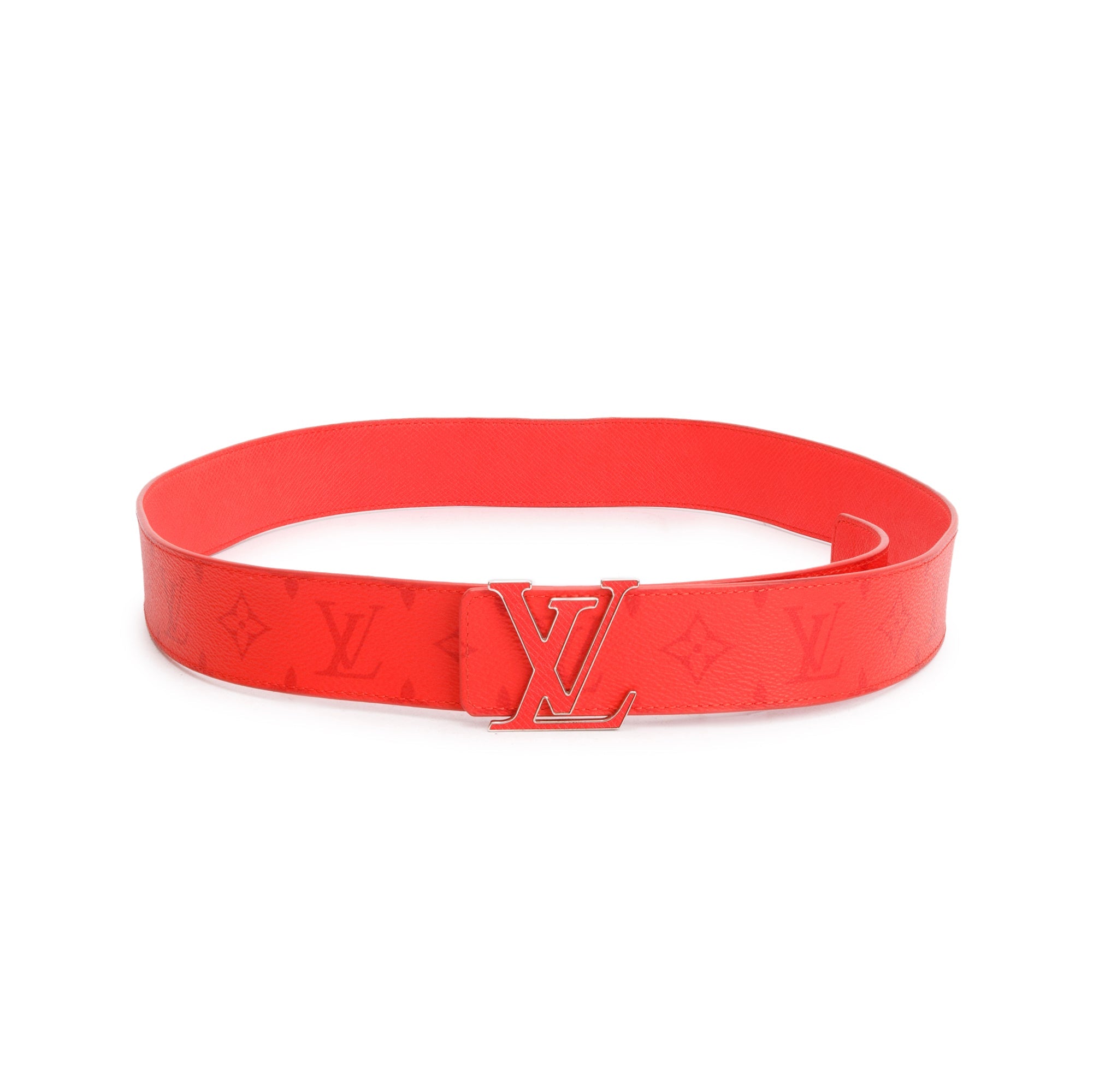 Louis Vuitton Red Monogram LV Initiales 40 MM Reversible Belt, 100 40 w/ Box