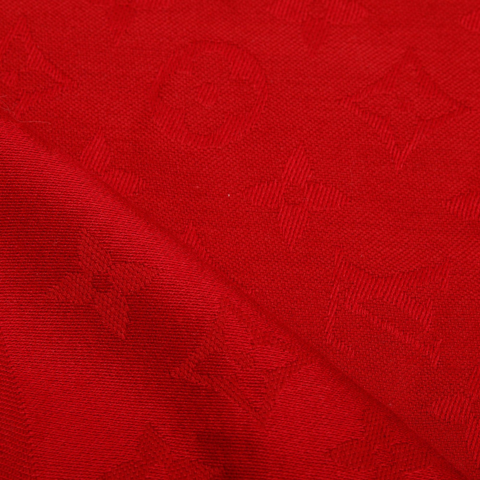 Louis Vuitton Red Monogram Silk/Wool Shawl Scarf