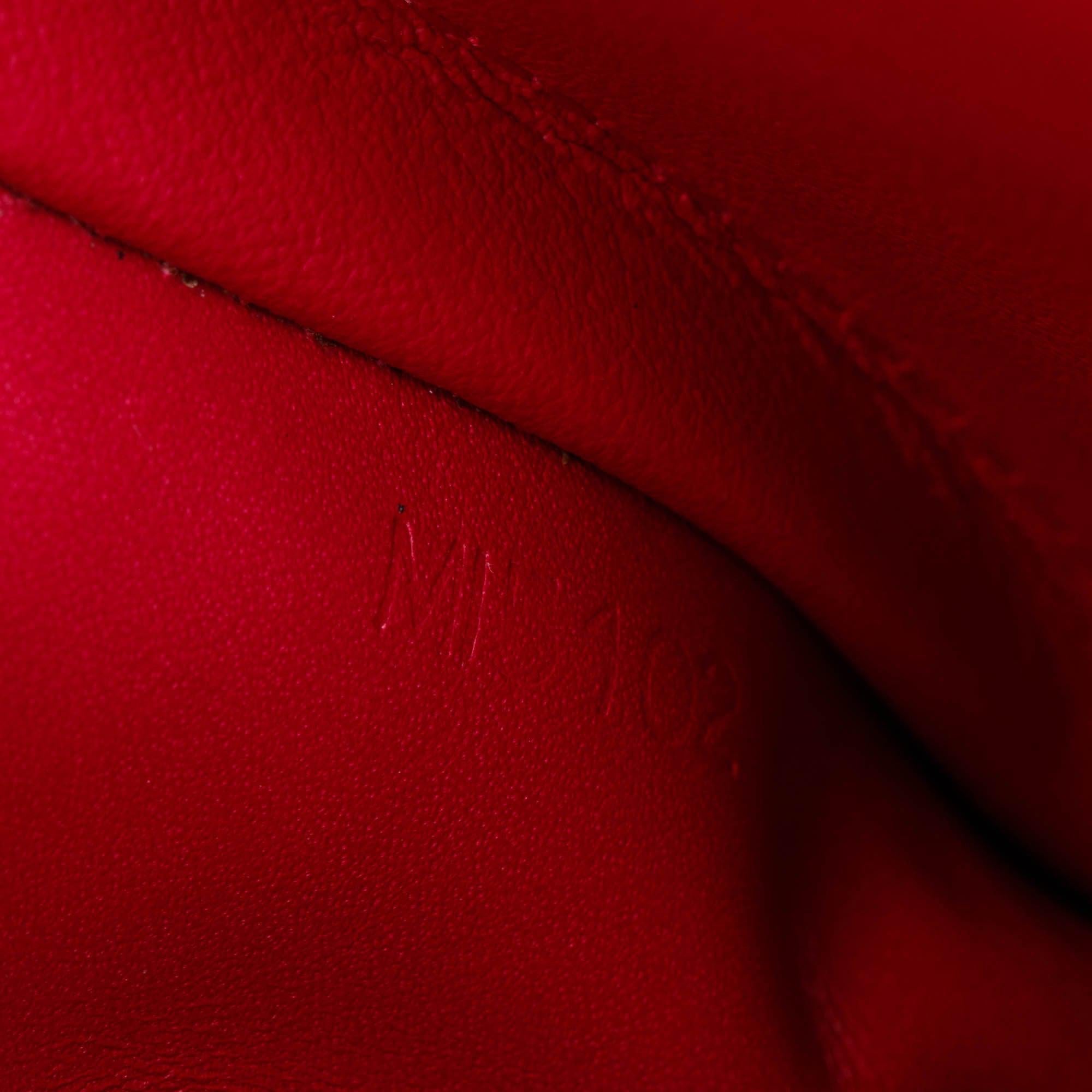 Louis Vuitton Red Monogram Vernis French Purse Compact Wallet