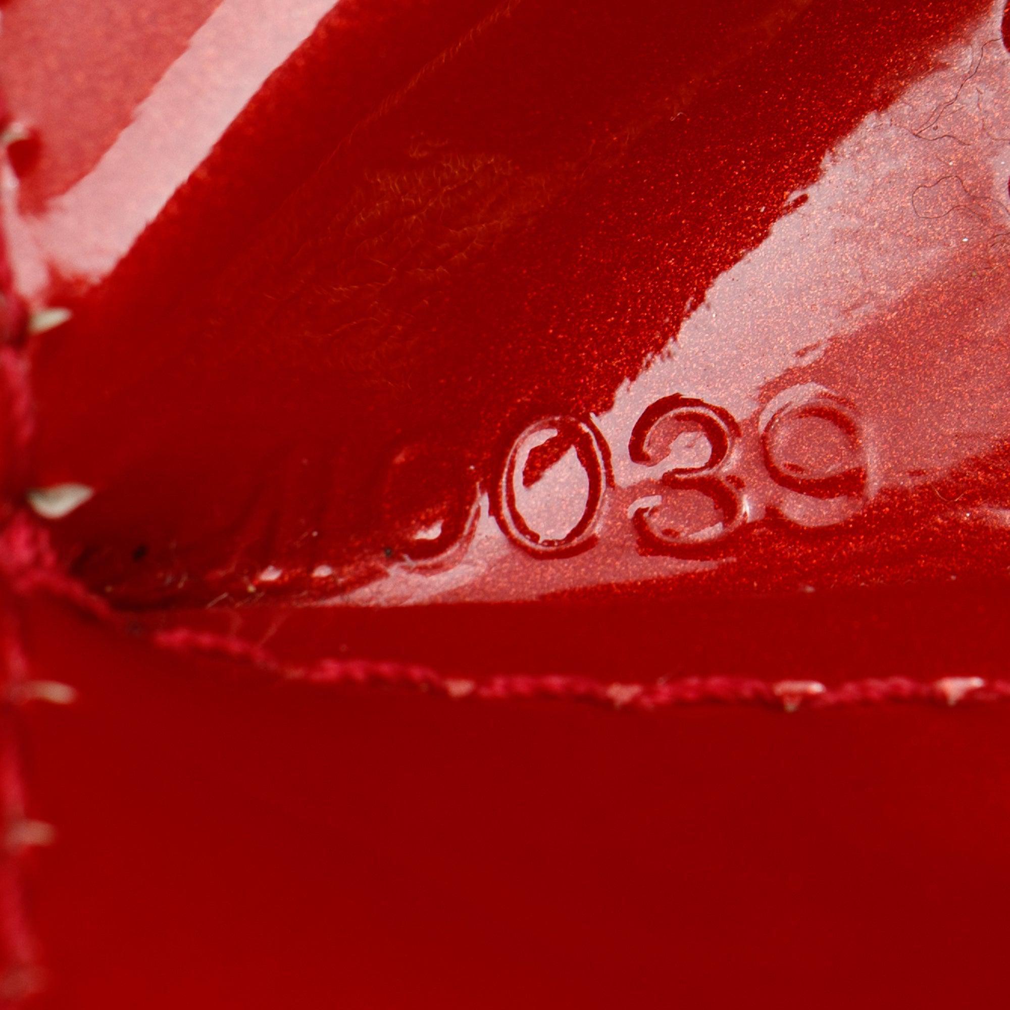 Louis Vuitton Red Monogram Vernis Wilshire PM