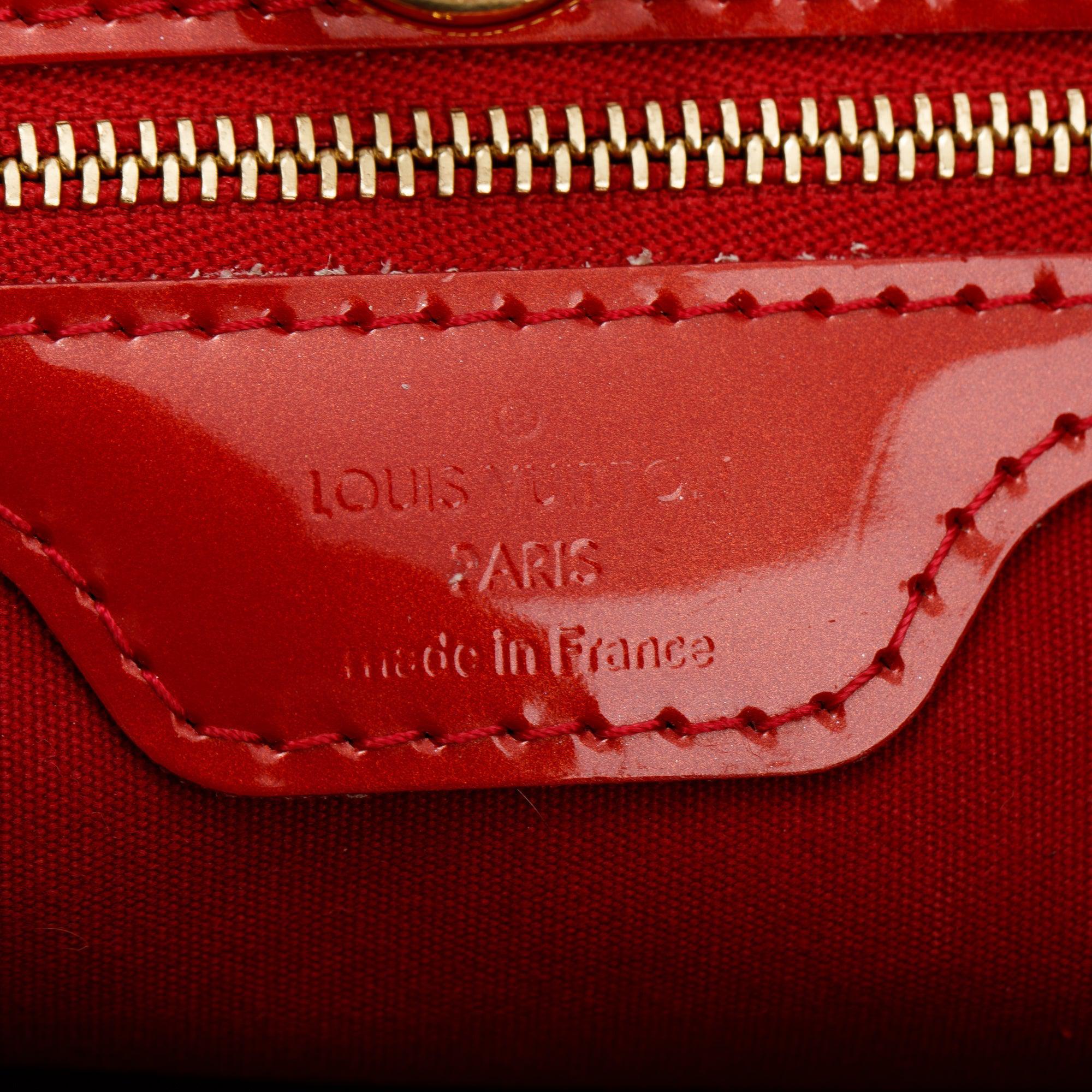 Louis Vuitton Red Monogram Vernis Wilshire PM