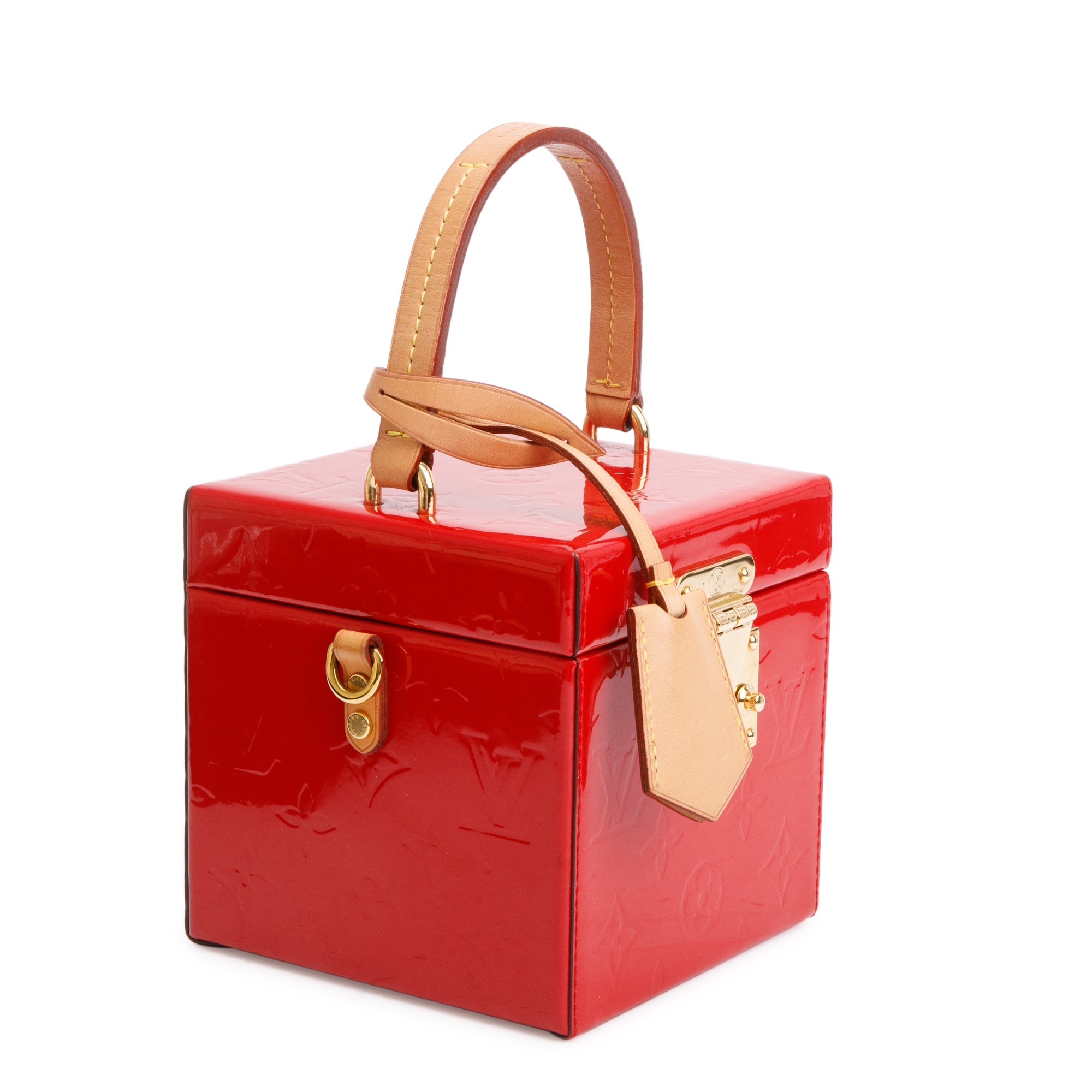 Bleecker Vintage Box Bag Louis Vuitton Red Vernis Leather Bleecker