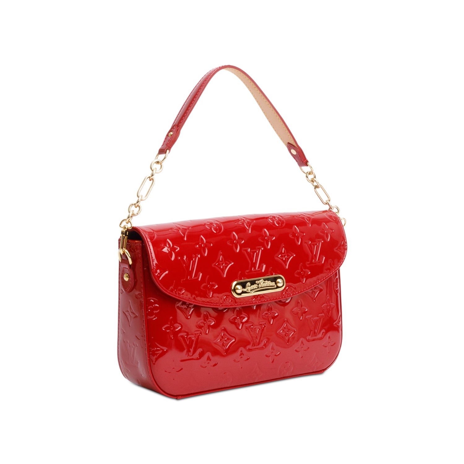 Louis Vuitton Red Vernis Leather Rodeo Drive
