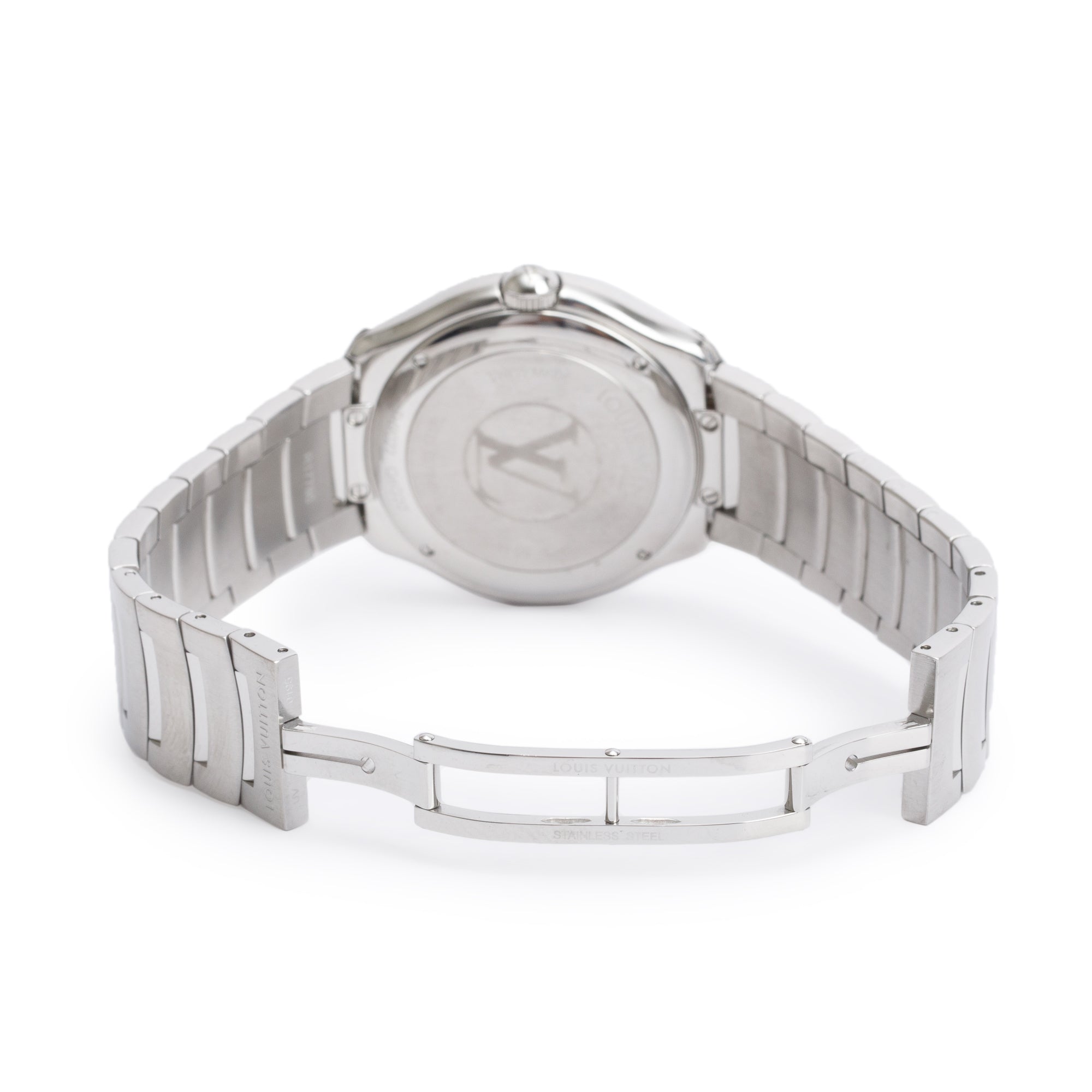 Louis Vuitton Stainless Steel Fifty Five 36 MM Automatic Watch Q6G20