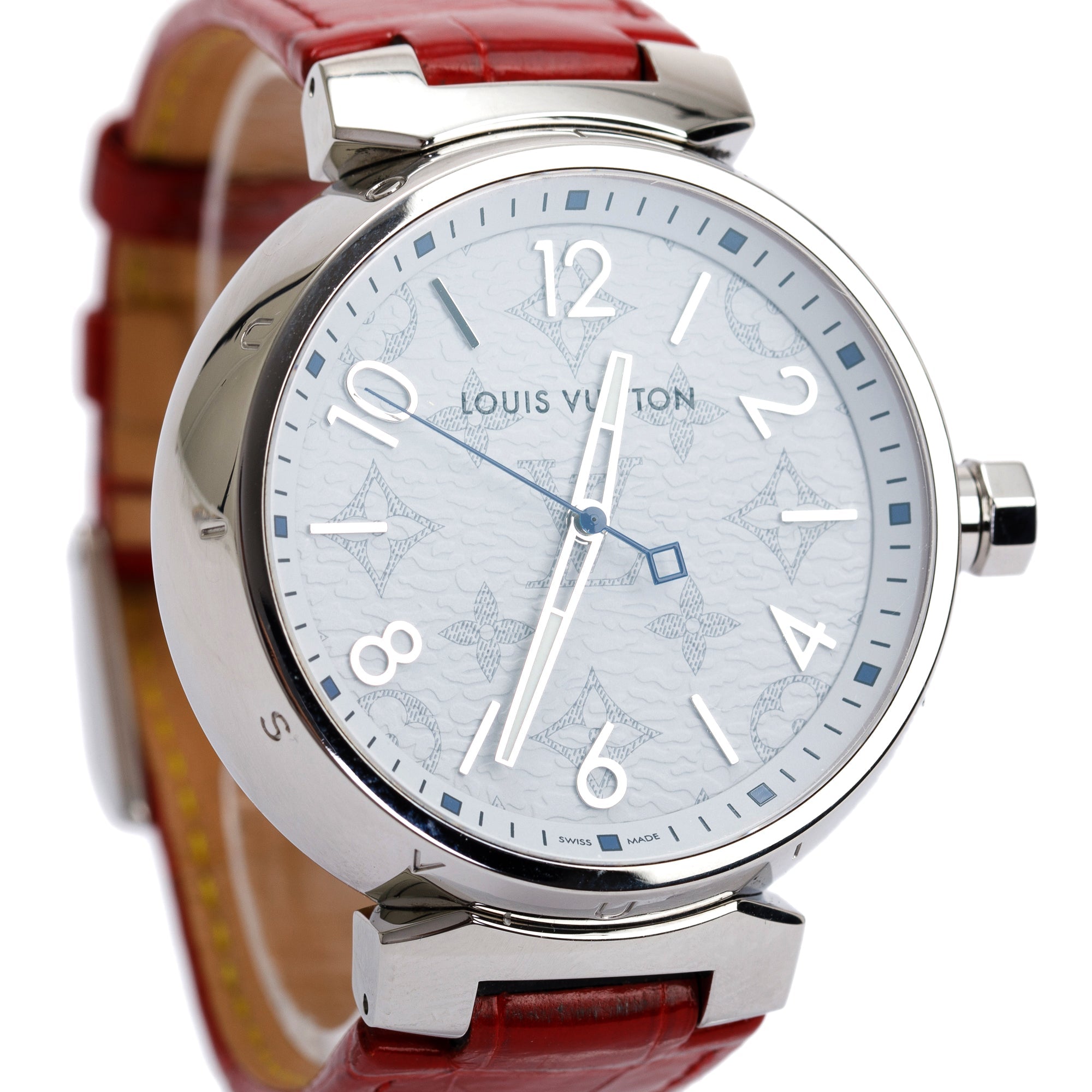 Louis Vuitton Stainless Steel Tambour GM 41 MM Watch