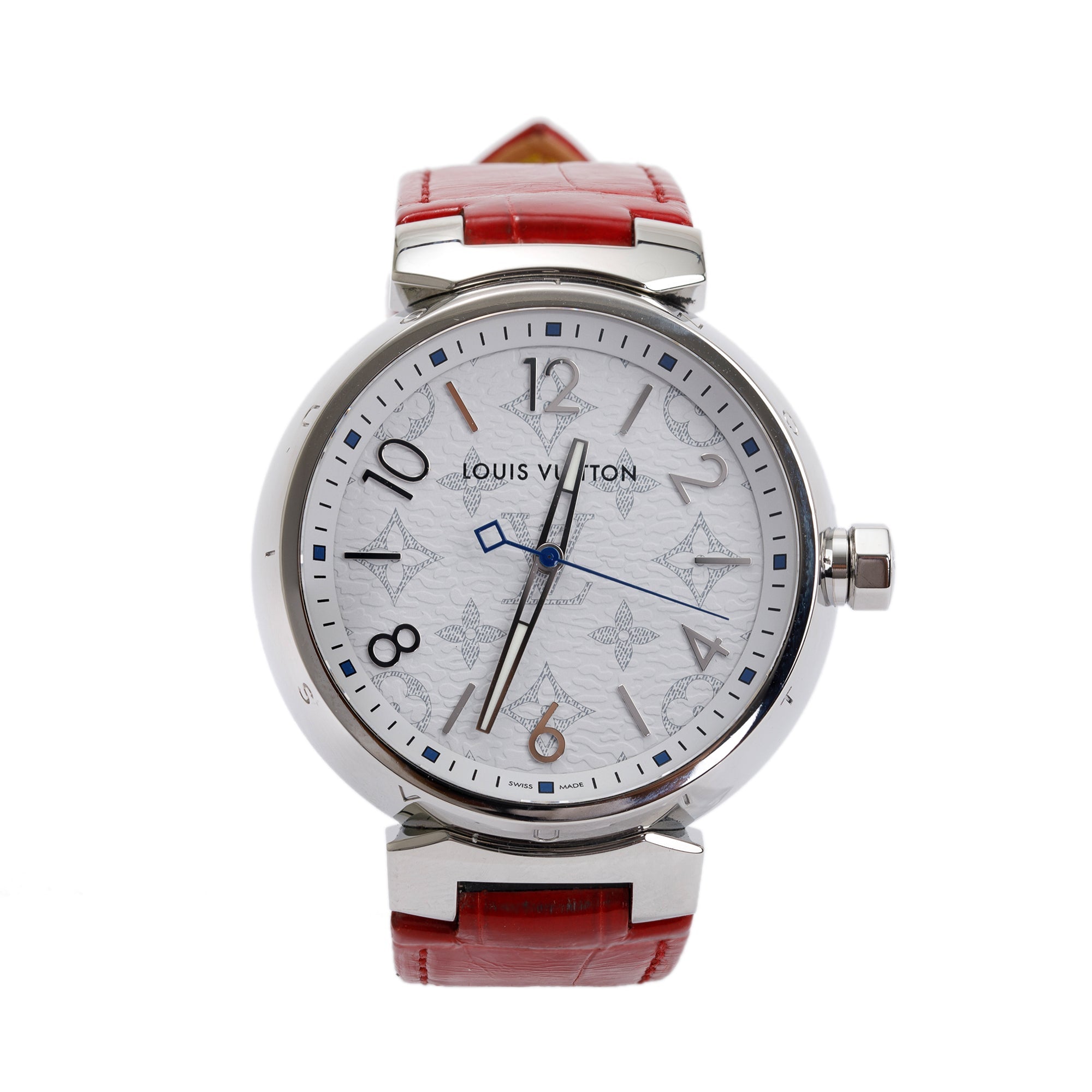 Louis Vuitton Stainless Steel Tambour GM 41 MM Watch