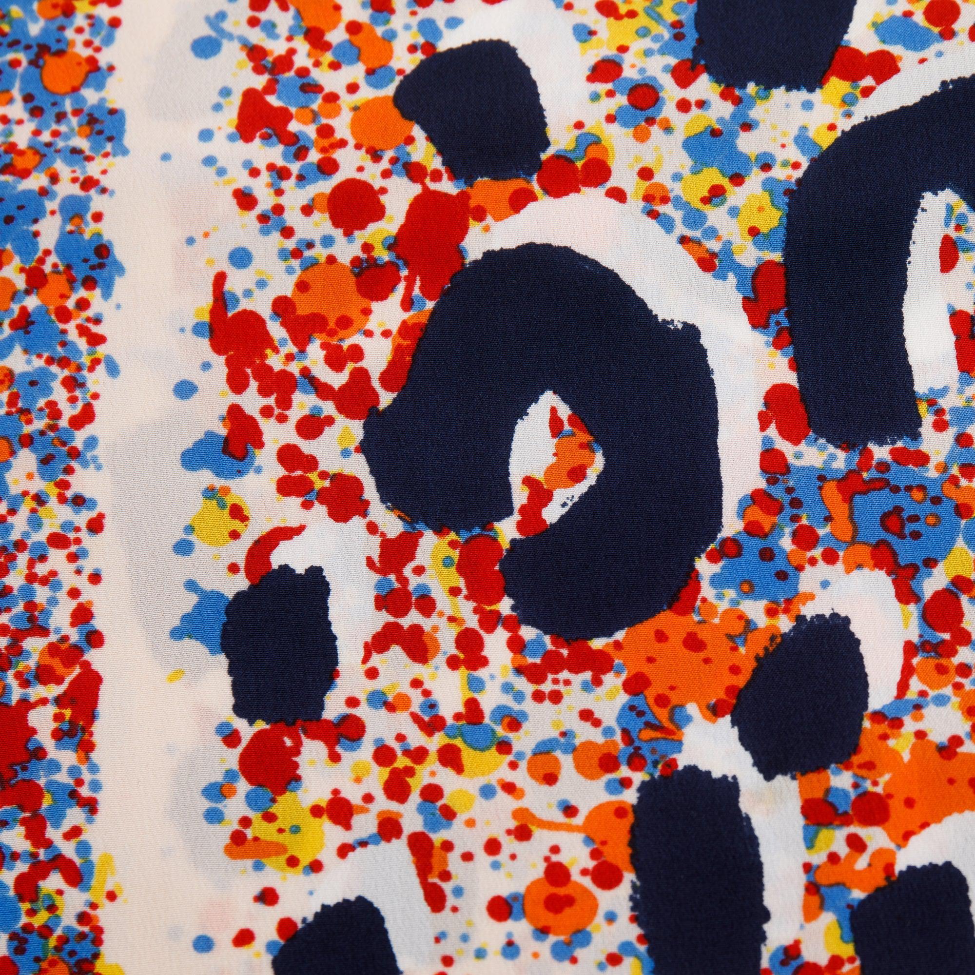 Louis Vuitton Stephen Sprouse Multcolor Leopard Print Cashmere Silk Scarf w/ Box