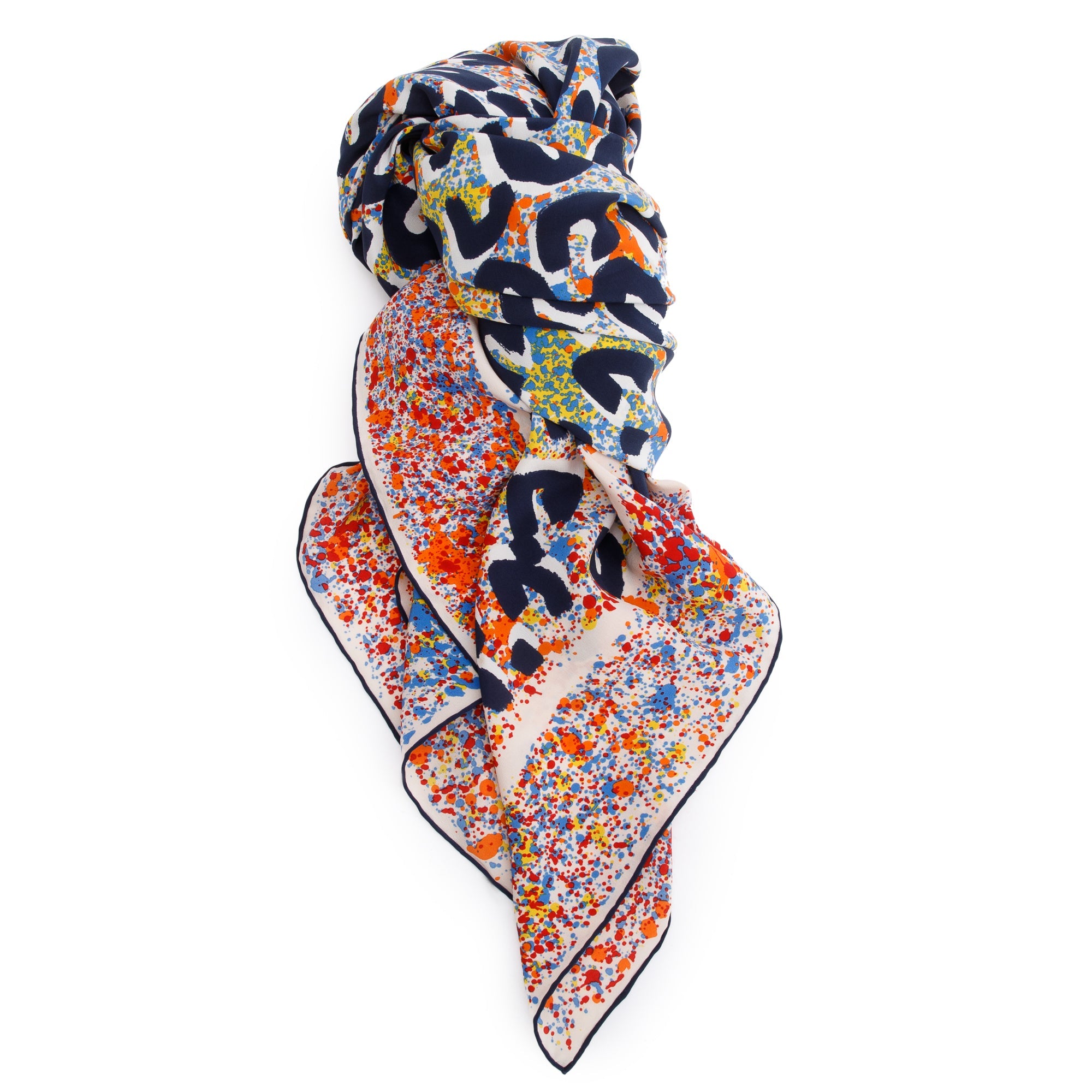 Louis Vuitton Stephen Sprouse Multcolor Leopard Print Cashmere Silk Scarf w/ Box