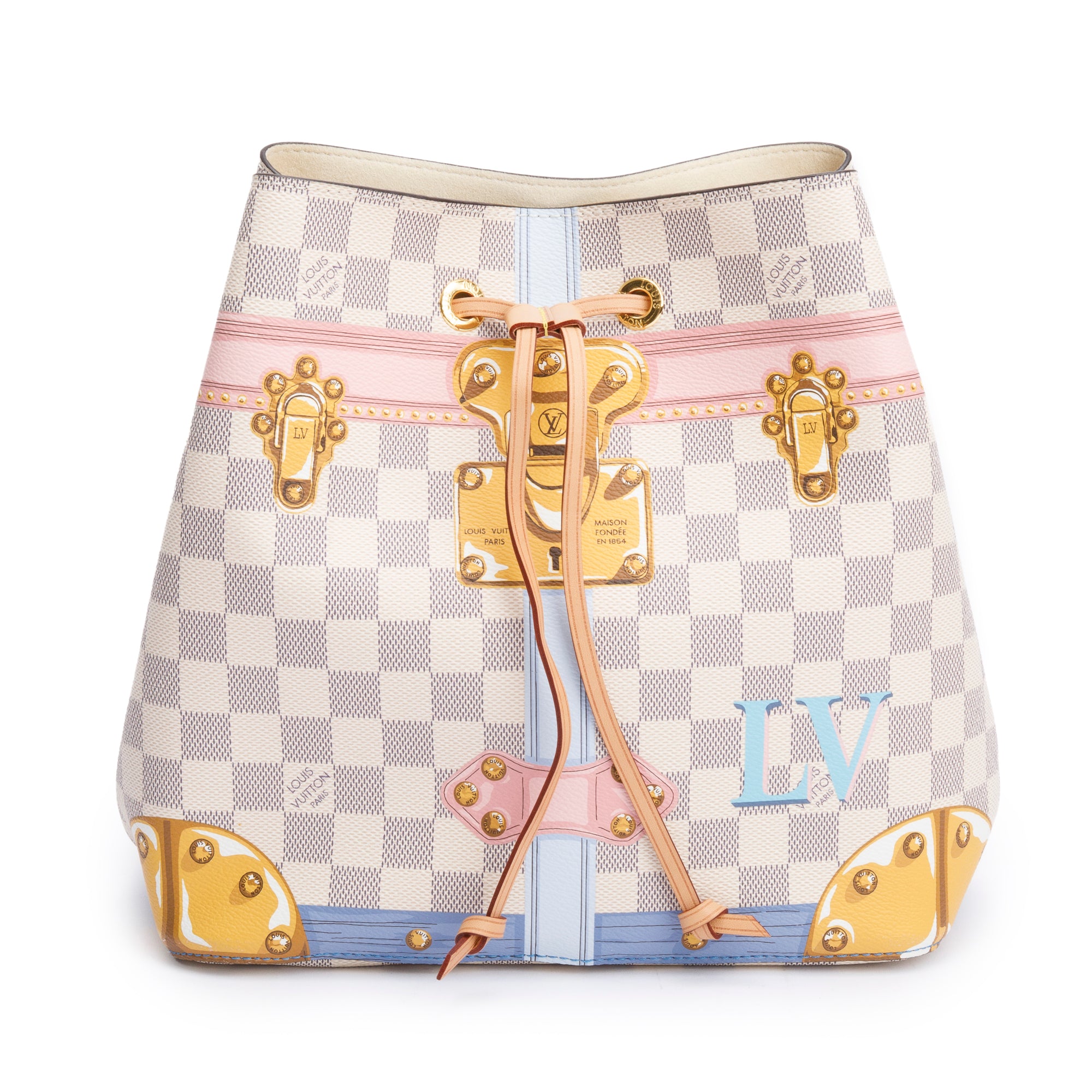 Louis Vuitton Summer Trunk Damier Azur Neonoe MM