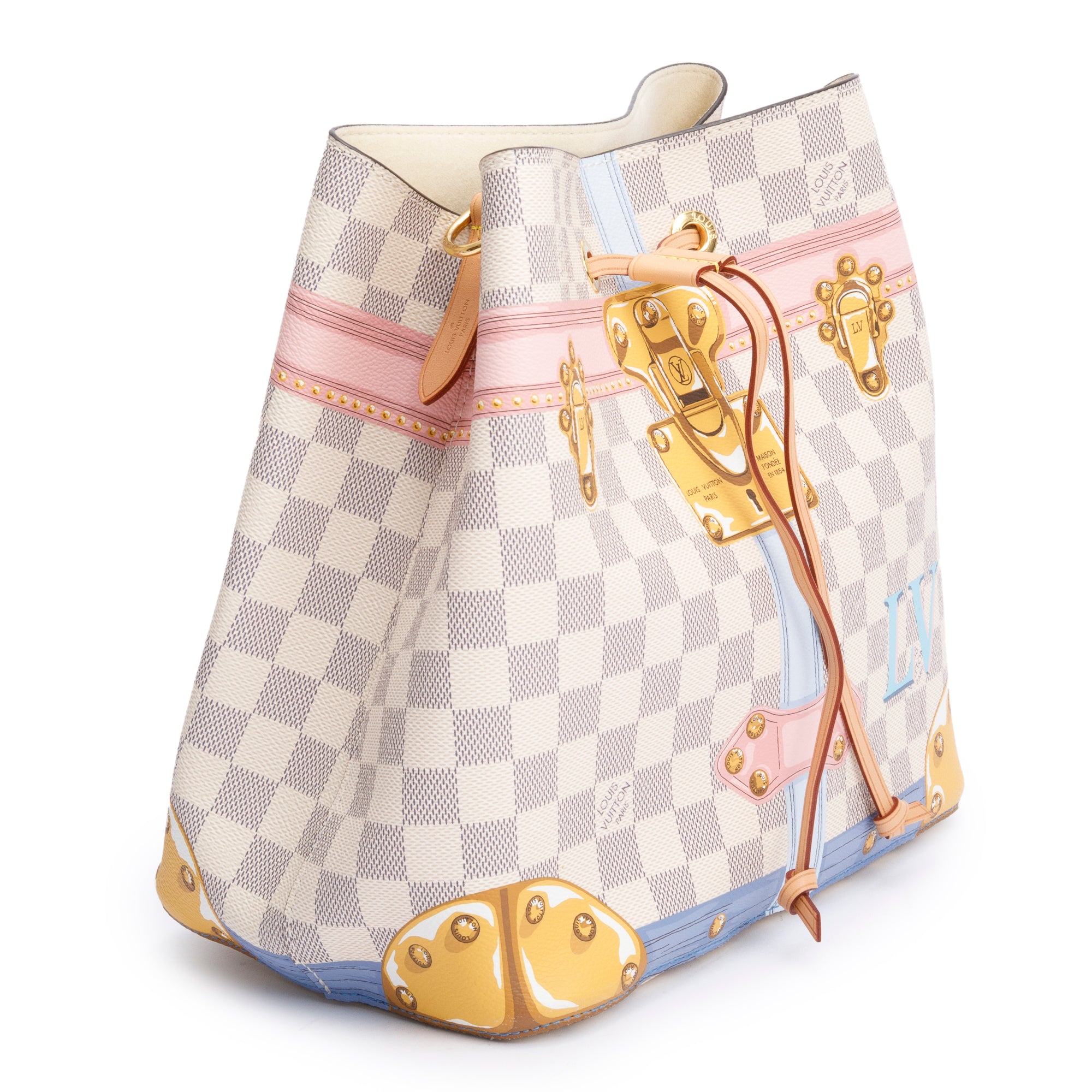 Louis Vuitton Summer Trunk Damier Azur Neonoe MM