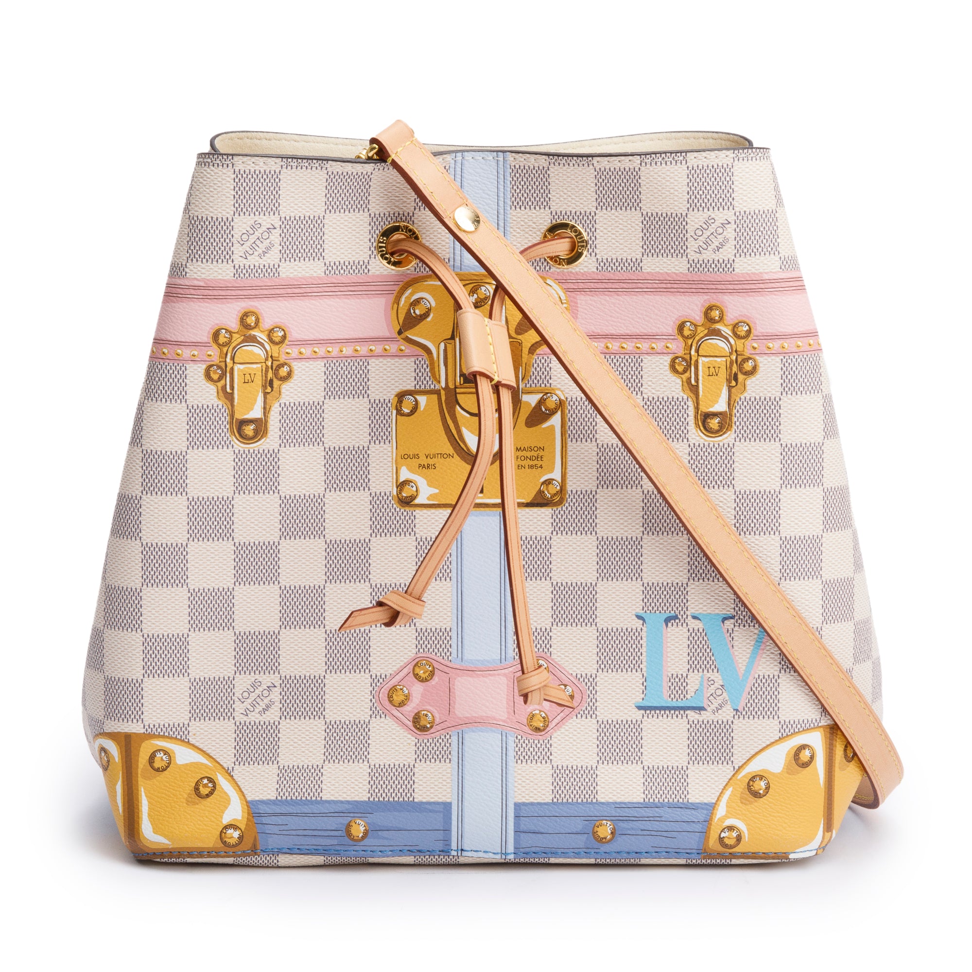 Louis Vuitton Summer Trunk Damier Azur Neonoe MM