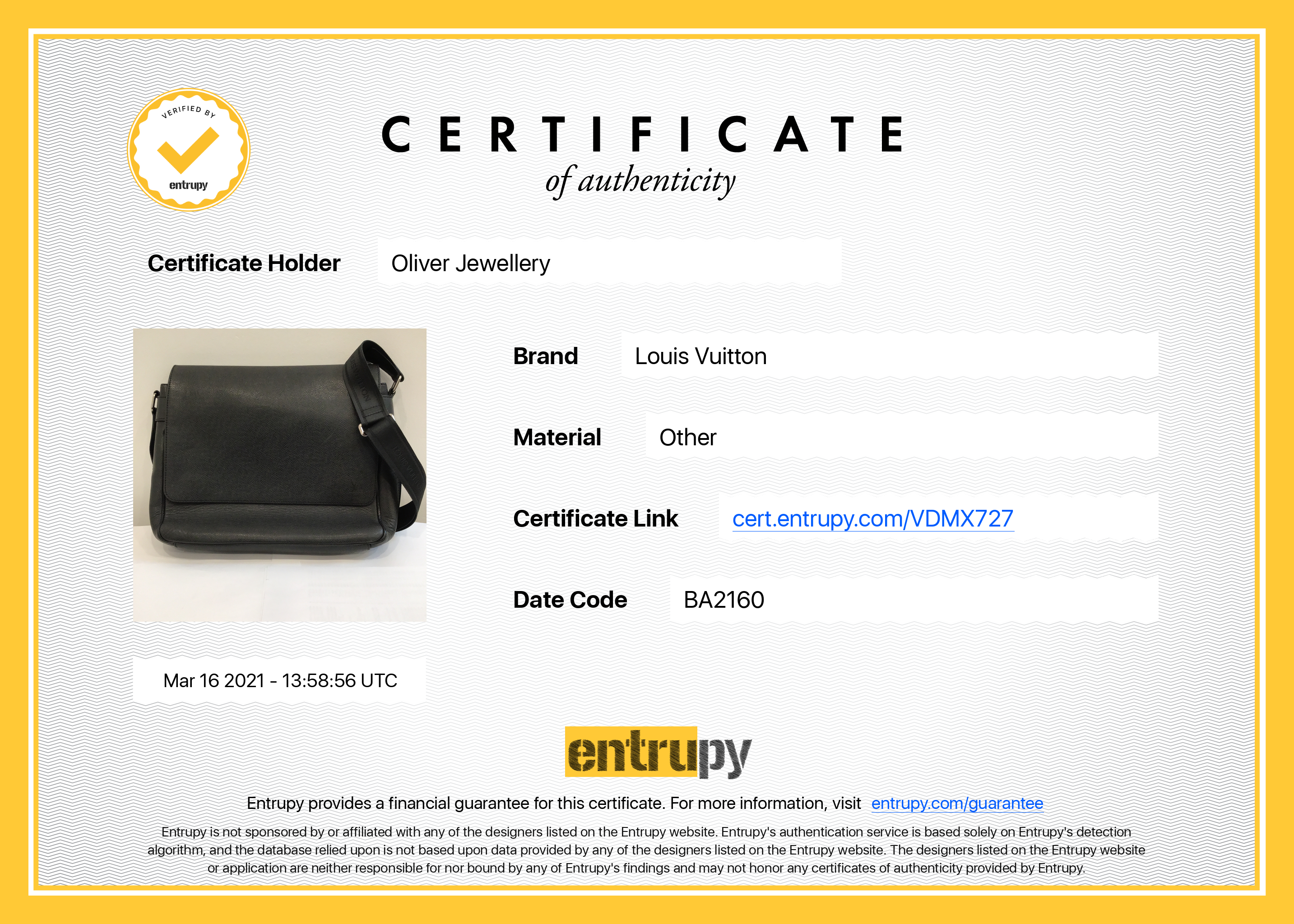 Louis Vuitton Taiga Leather Roman MM Messenger Bag