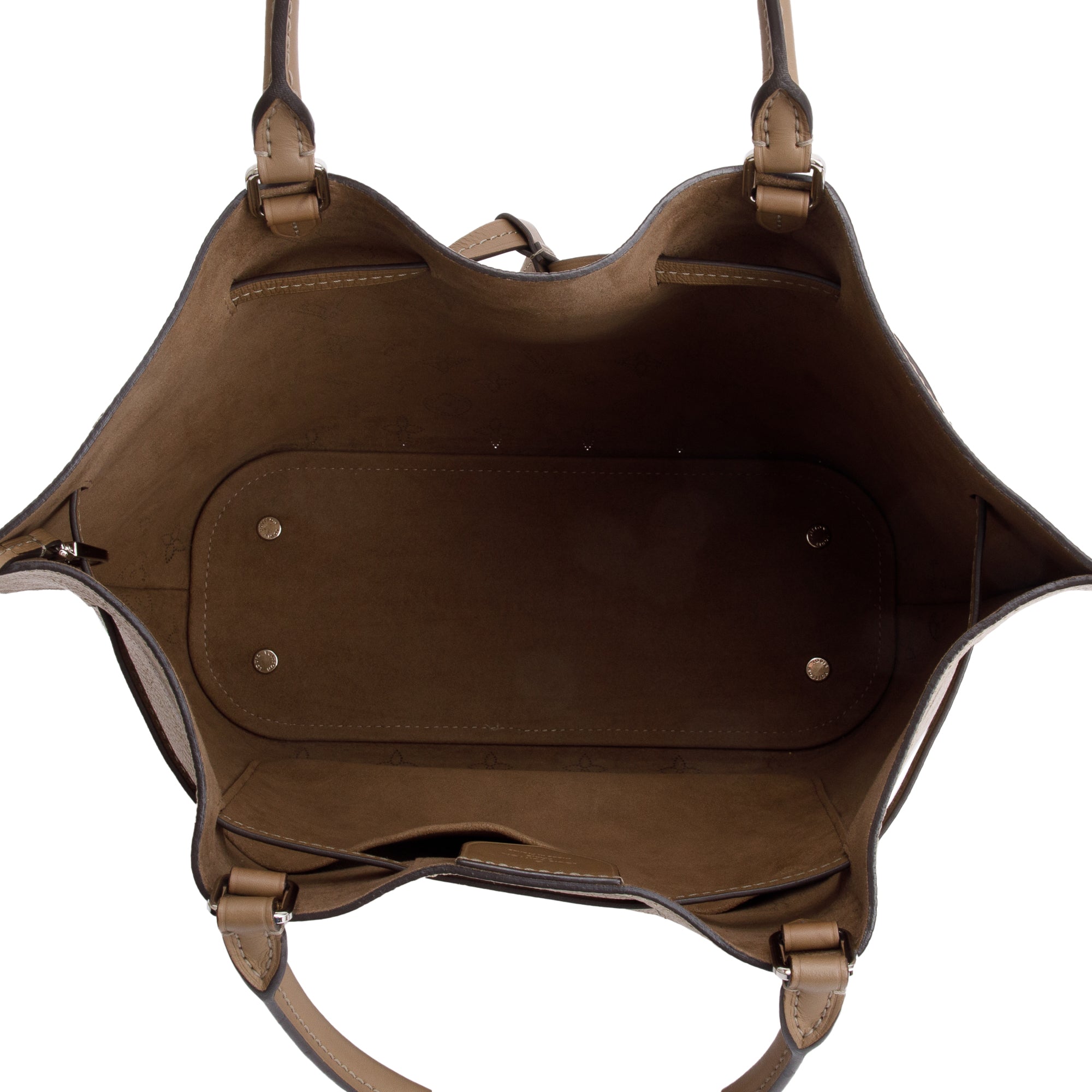 Louis Vuitton Taupe Monogram Mahina Girolata w/ Strap & Pouch