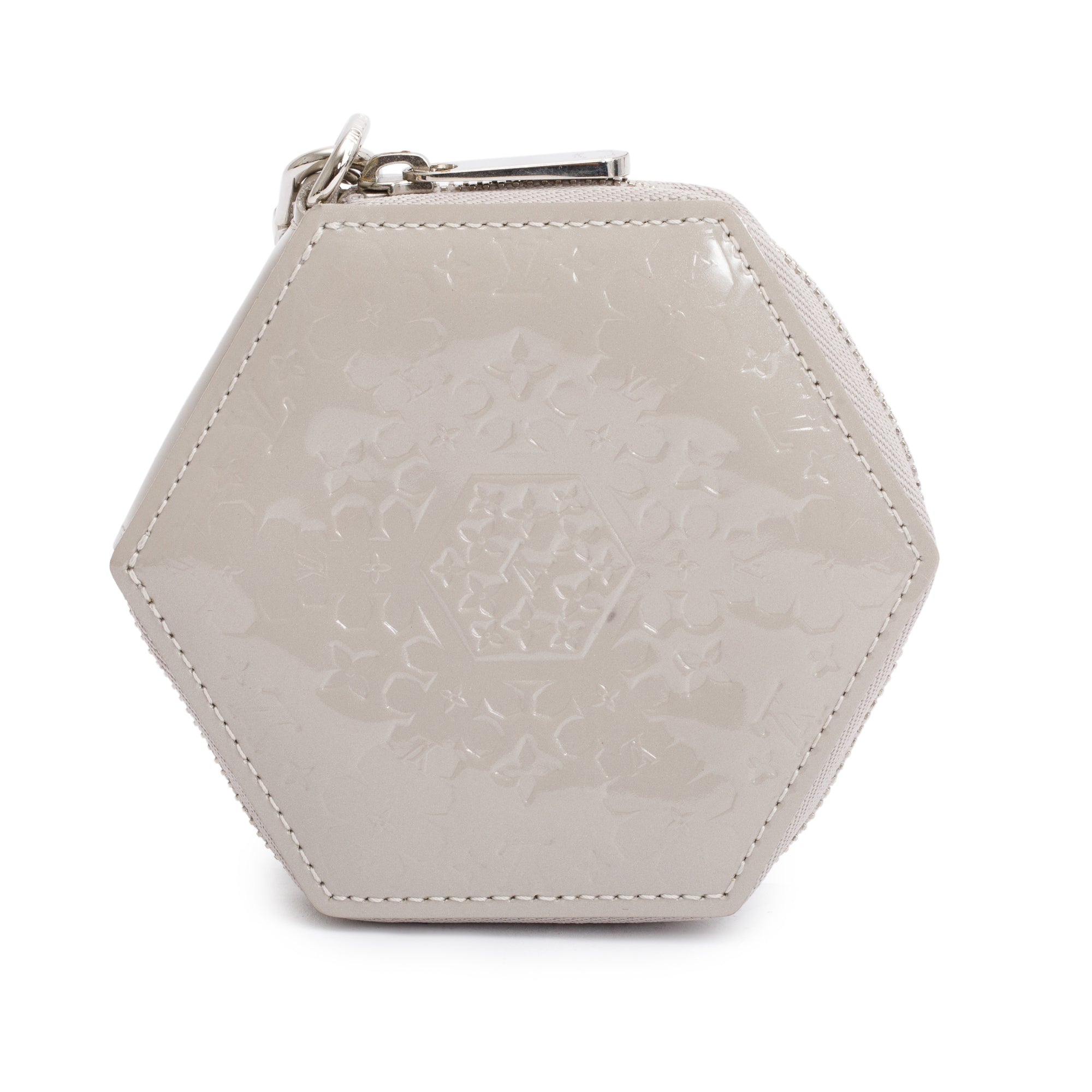 Louis Vuitton Taupe Vernis Leather Porte-Monnaie Flocon Coin Purse