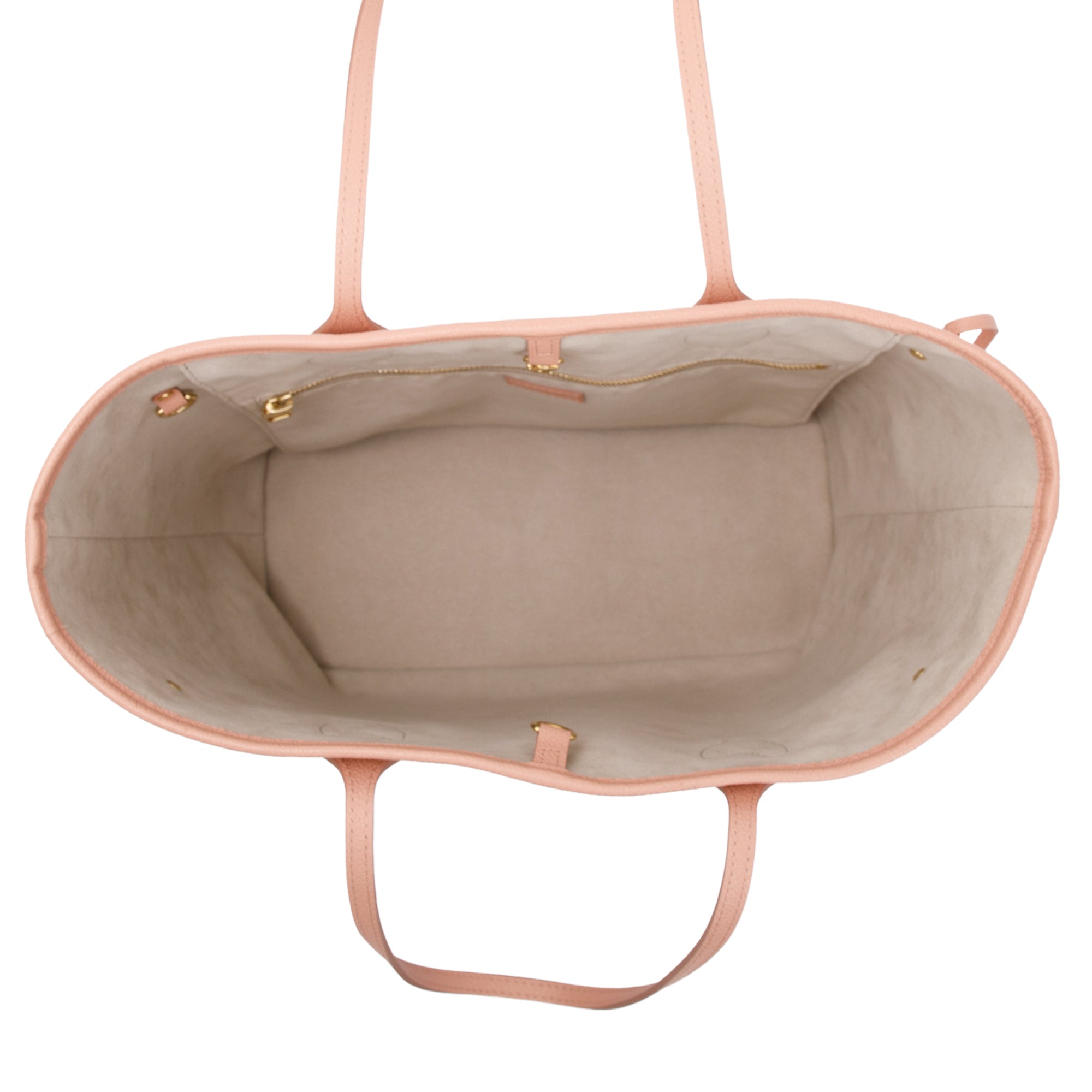 Louis Vuitton Trianon Pink Cream Monogram Giant Empreinte Leather Neverfull MM w/ Pouch