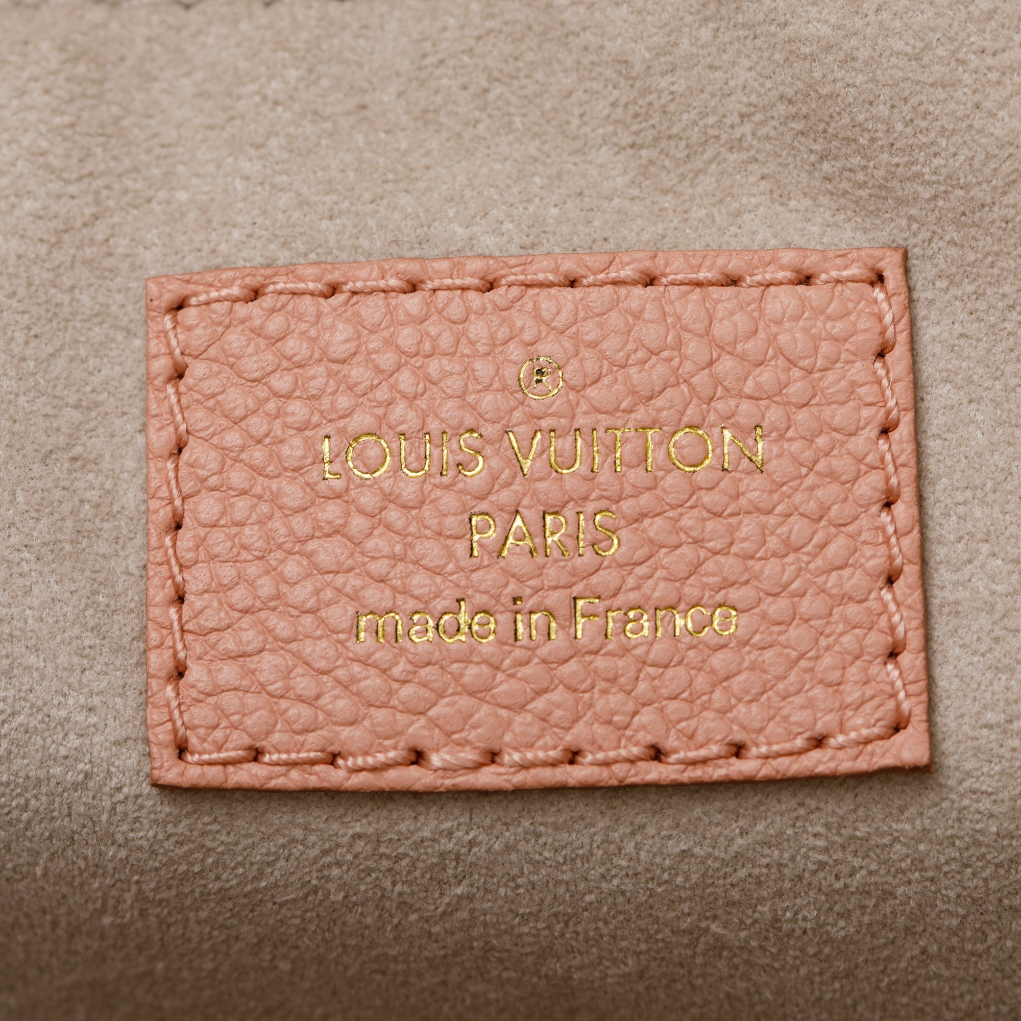 Louis Vuitton Trianon Pink Cream Monogram Giant Empreinte Leather Neverfull MM w/ Pouch