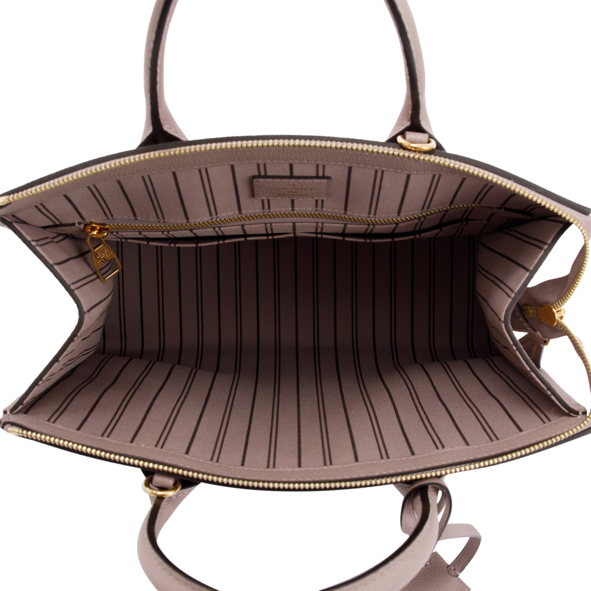 Louis Vuitton Turtledove Monogram Empreinte Pont Neuf MM Bag w/ Strap