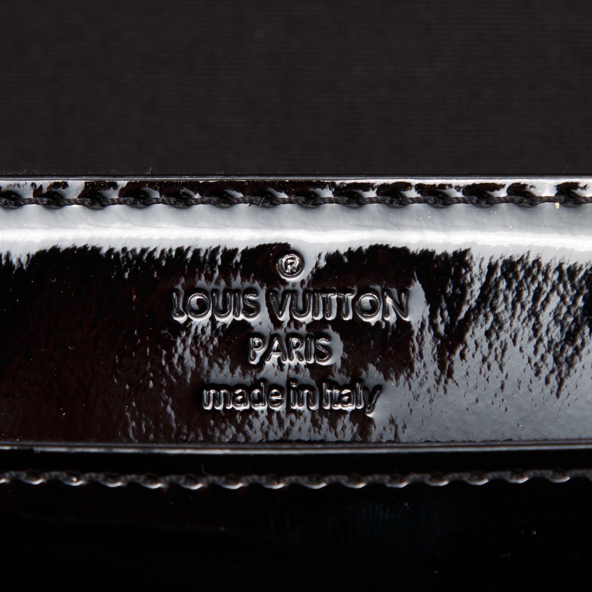 Louis Vuitton Vernis Leather Louise Clutch w/ Box