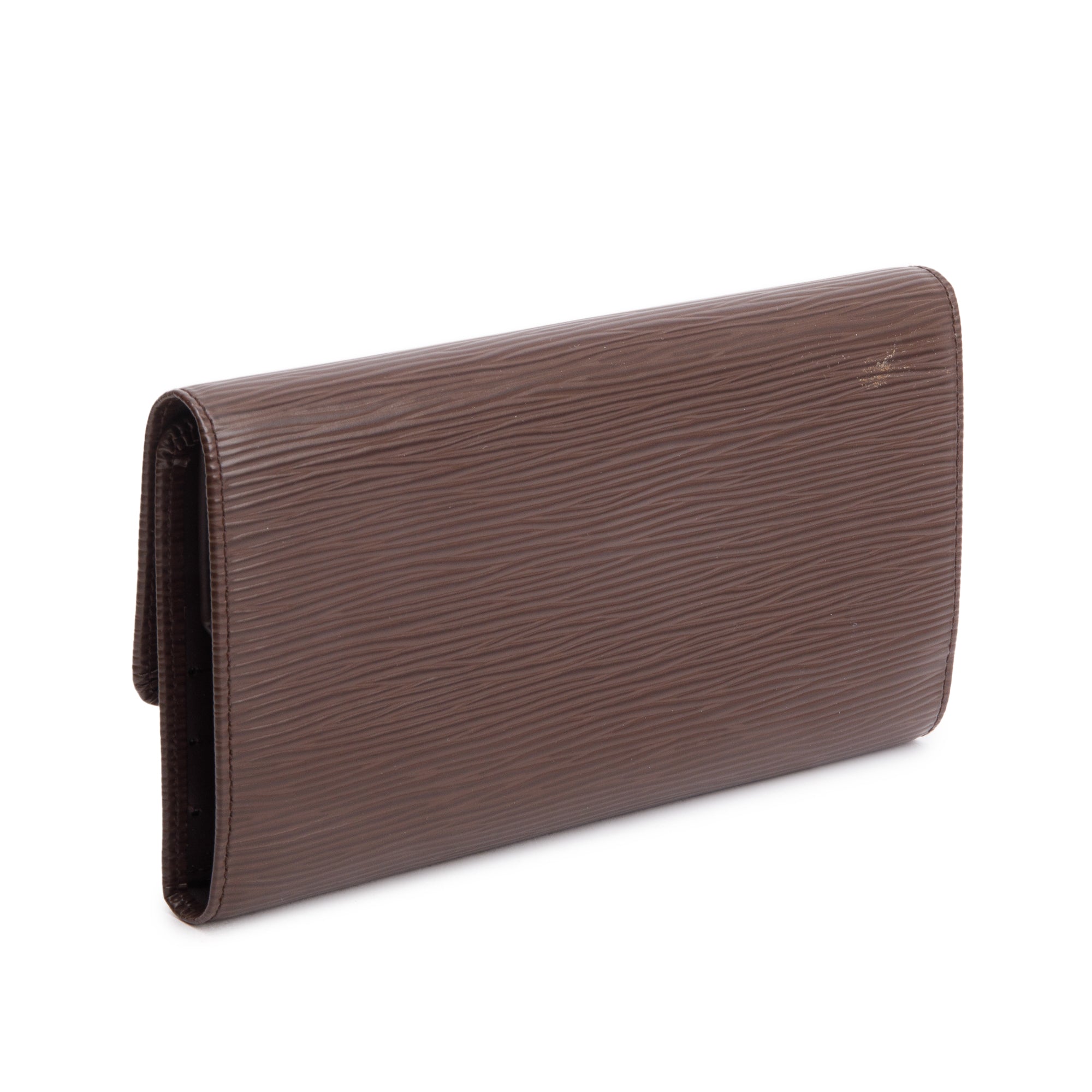 Louis Vuitton Vintage Brown Epi Leather International Wallet