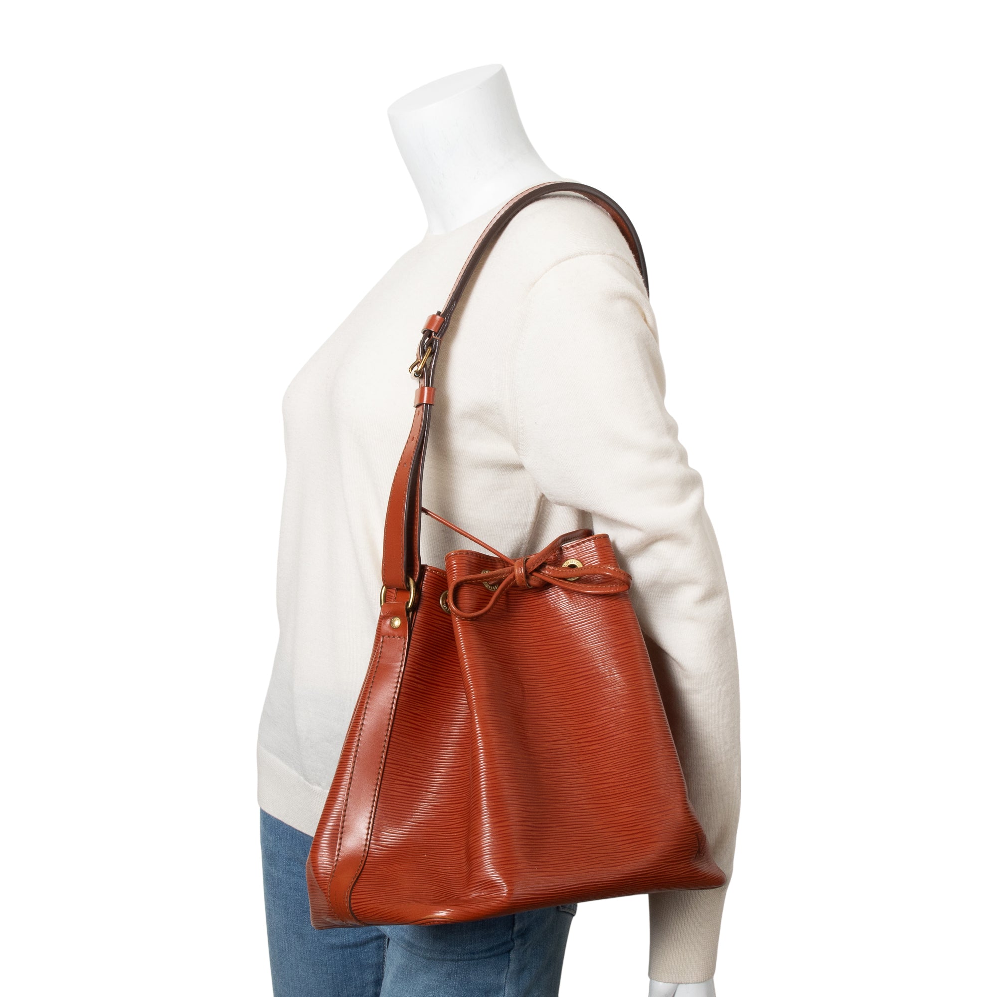 Louis Vuitton Vintage Brown Epi Leather Noe MM