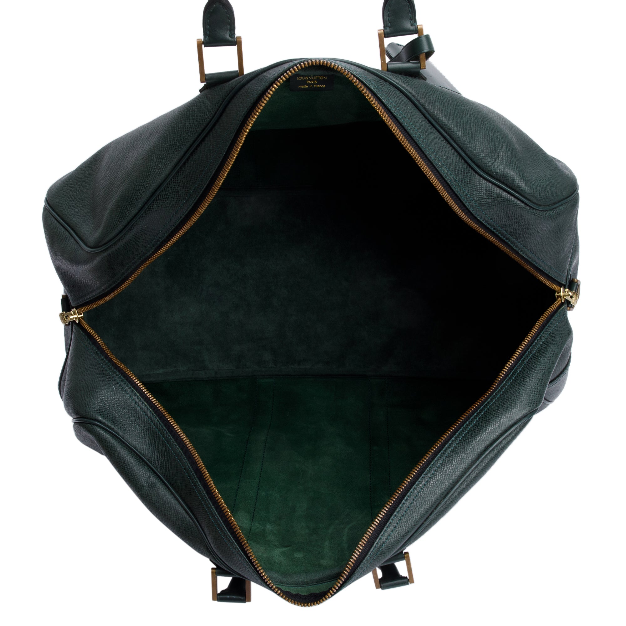 Louis Vuitton Vintage Green Taiga Leather Kendall GM w/ Strap