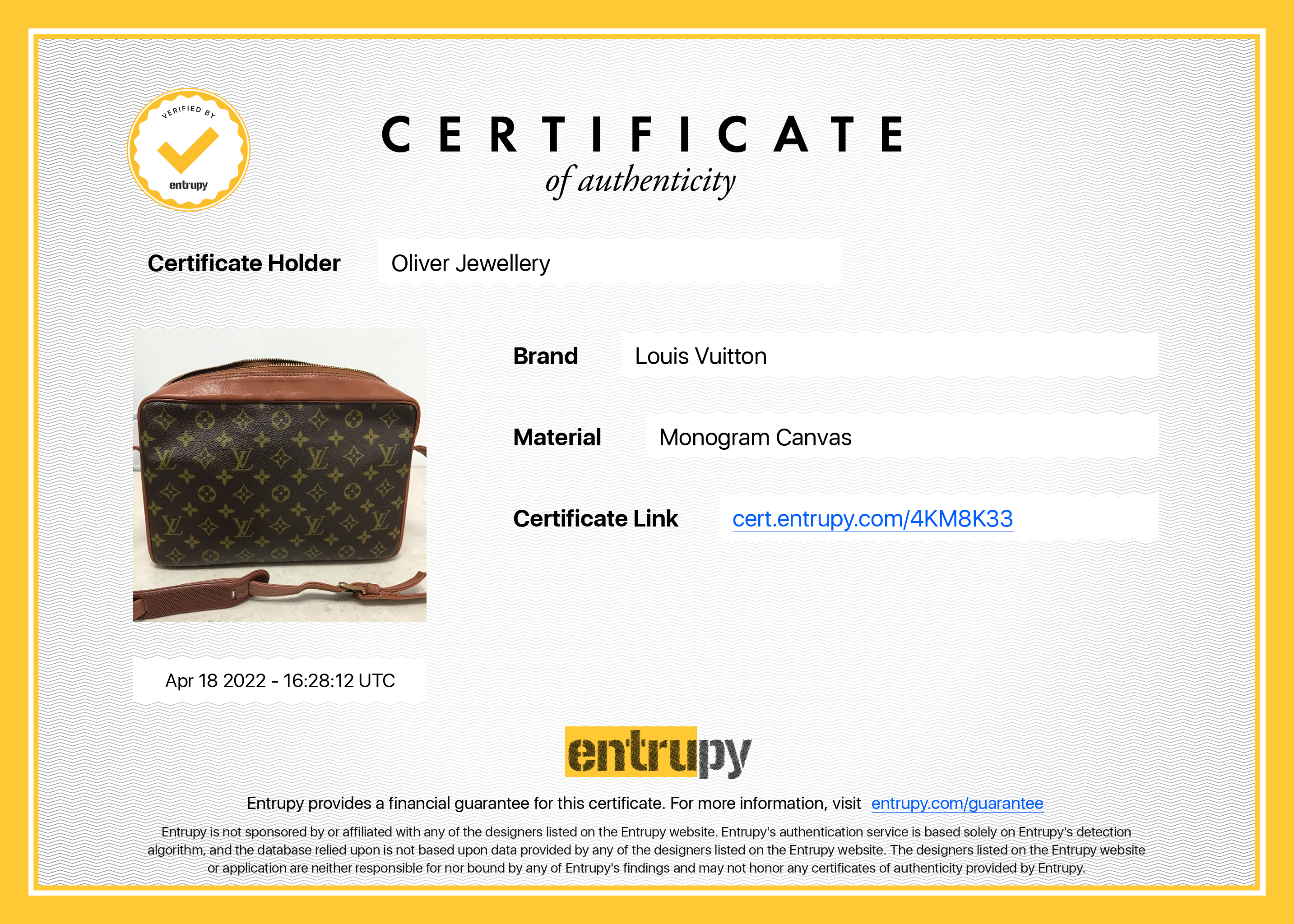 Louis Vuitton Vintage Monogram Sac Bandouliere