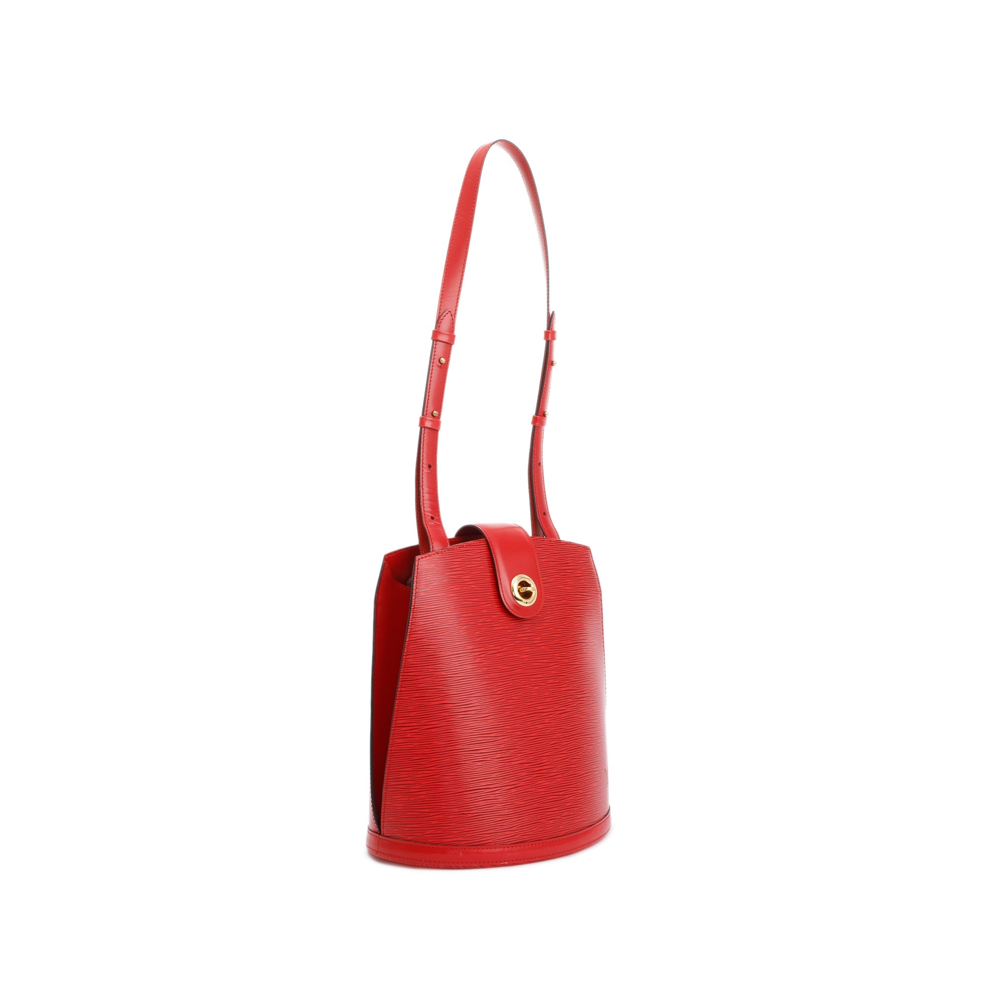 Louis Vuitton Vintage Red Epi Leather Cluny Bag