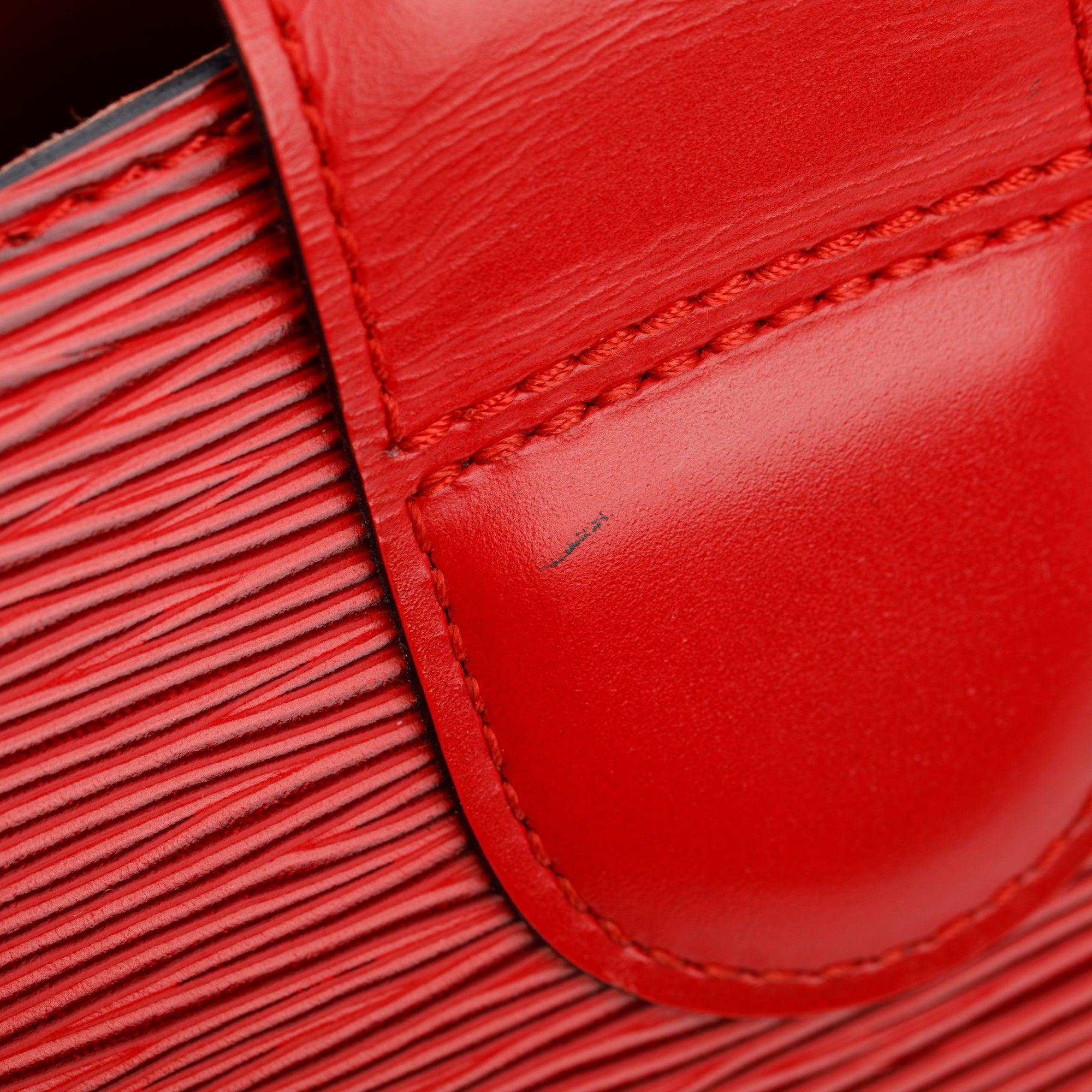 Louis Vuitton Vintage Red Epi Leather Cluny Bag