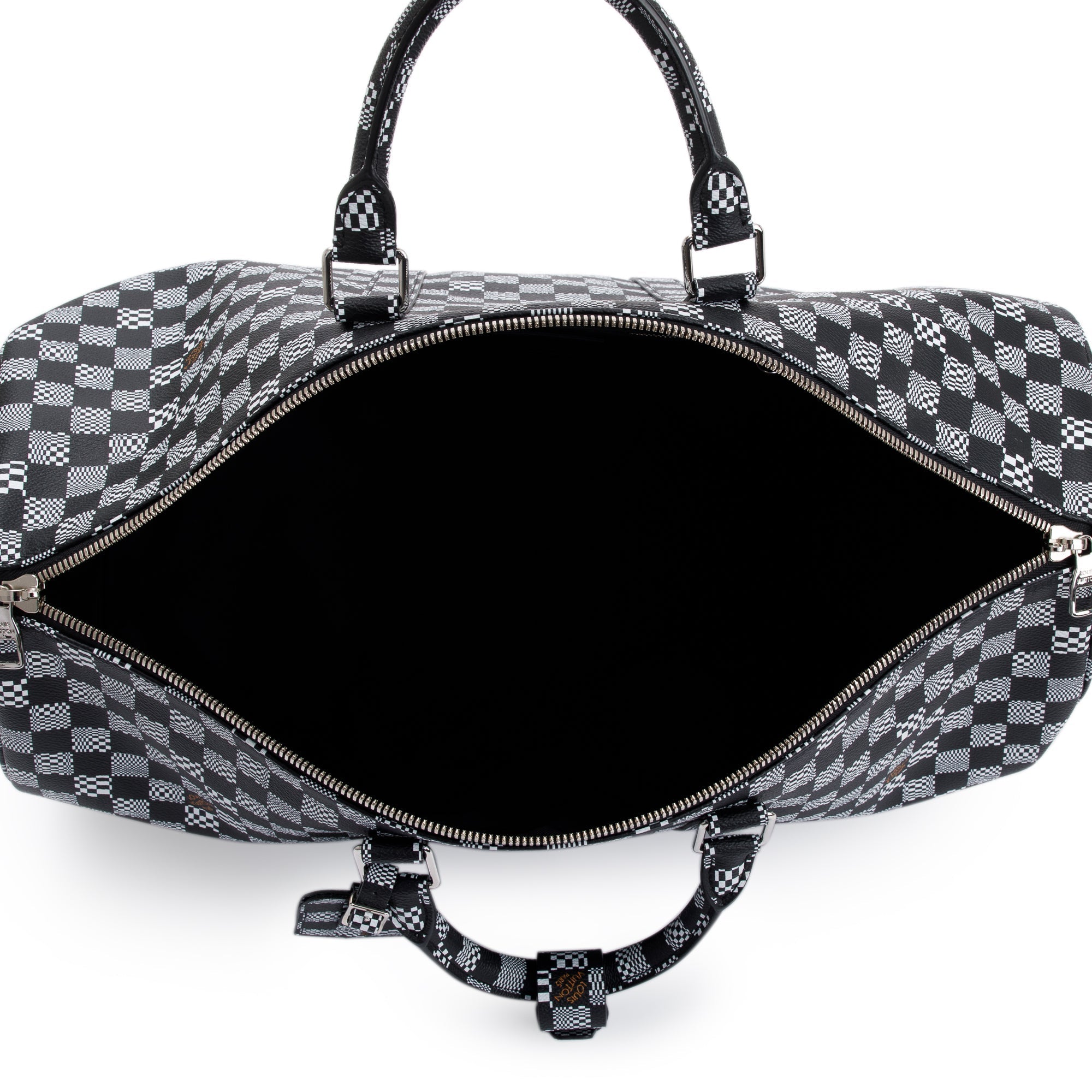 Louis Vuitton Virgil Abloh 2020 Limited Edition Distorted Damier Keepall Bandouliere 50