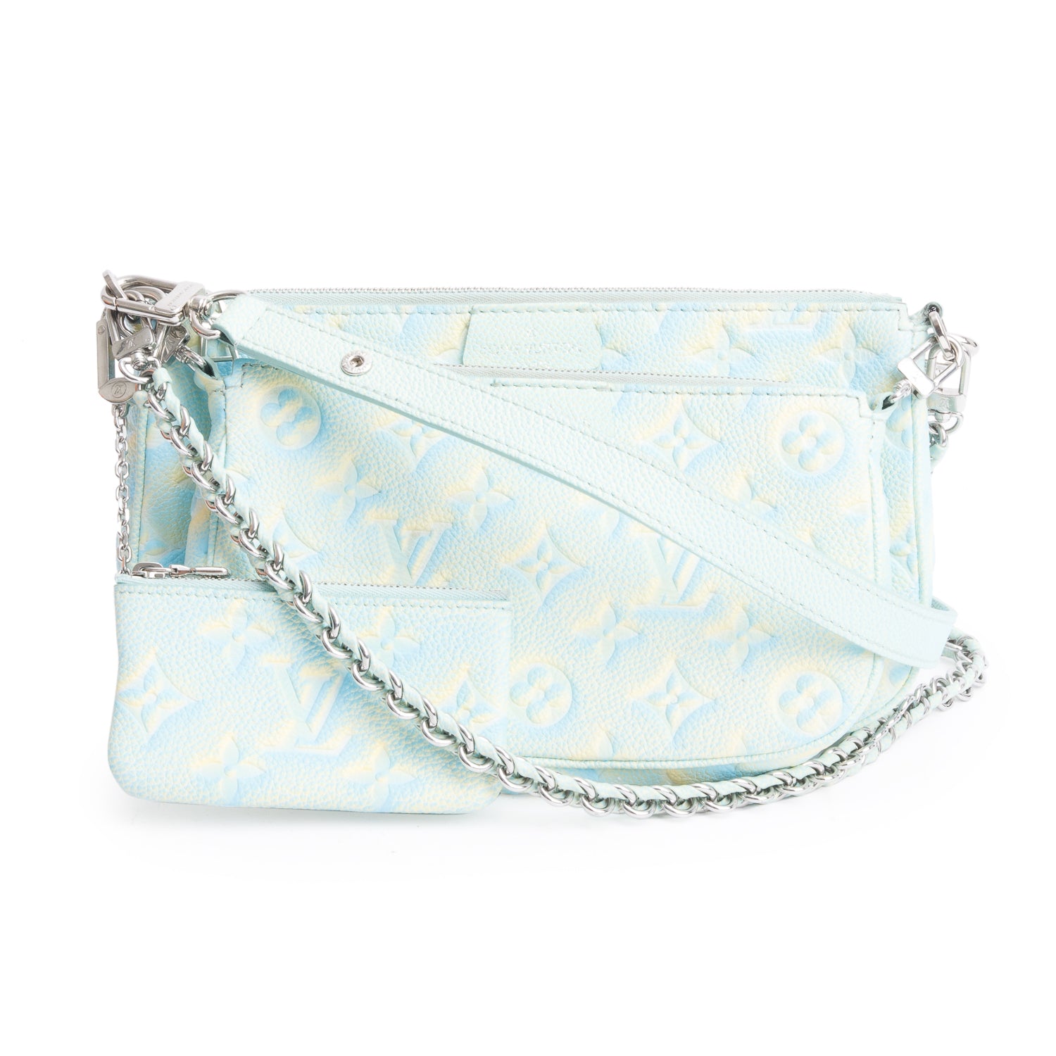 Louis Vuitton Water Green Monogram Empreinte Summer Stardust Multi-Pochette Accessoires w/ Straps