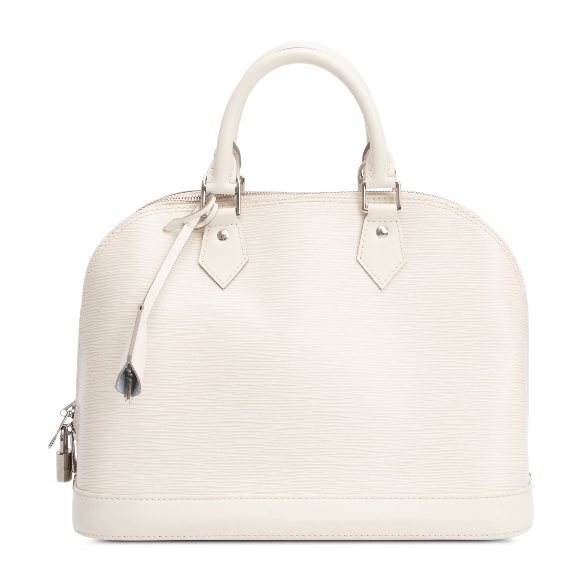 Louis Vuitton White Epi Leather Alma PM