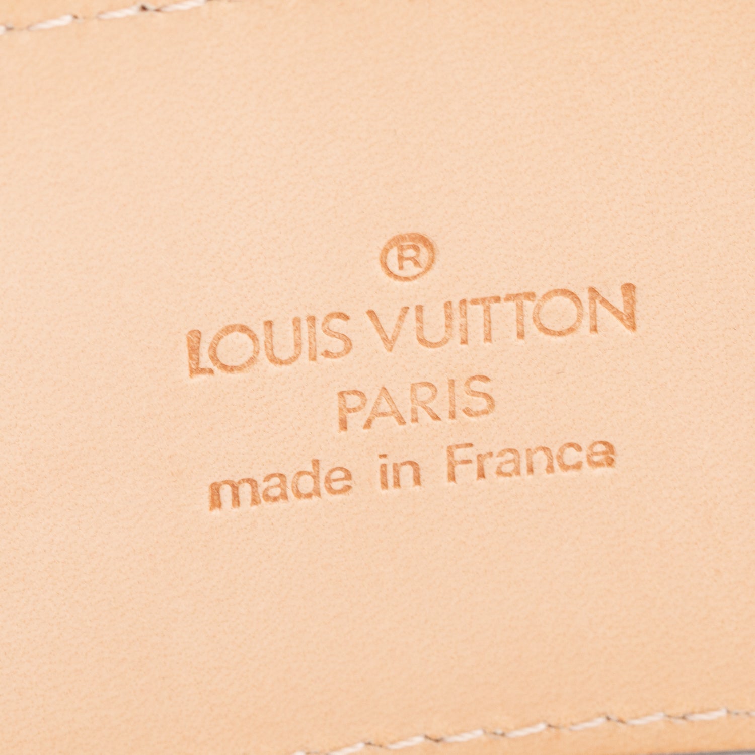 Louis Vuitton White Epi Leather And Resin Buckle Belt 90 36