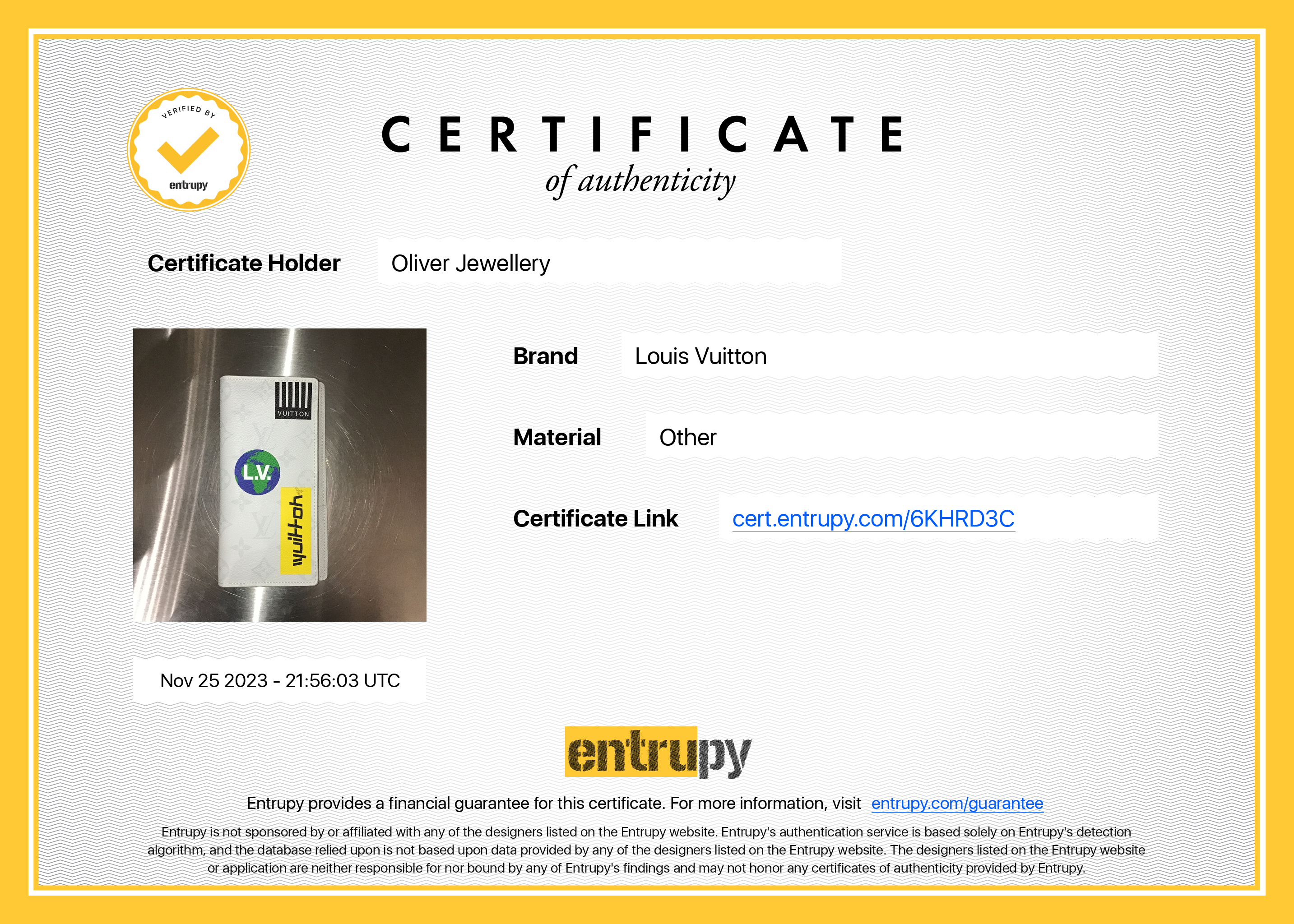 Louis Vuitton White Monogram Limited Edition Logo Story Brazza Wallet w/ Box