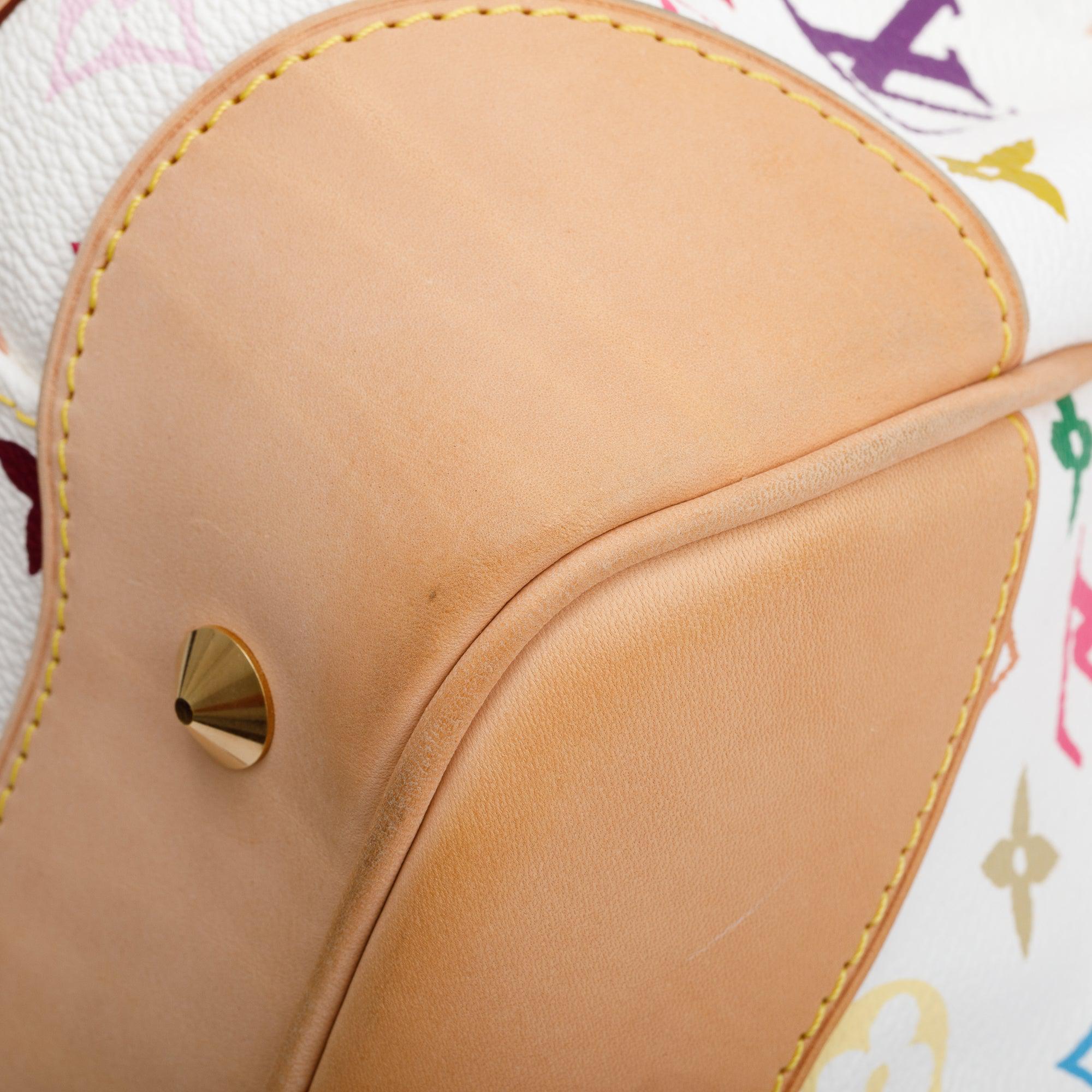 Louis Vuitton White Monogram Multicolore Courtney GM w/ Strap