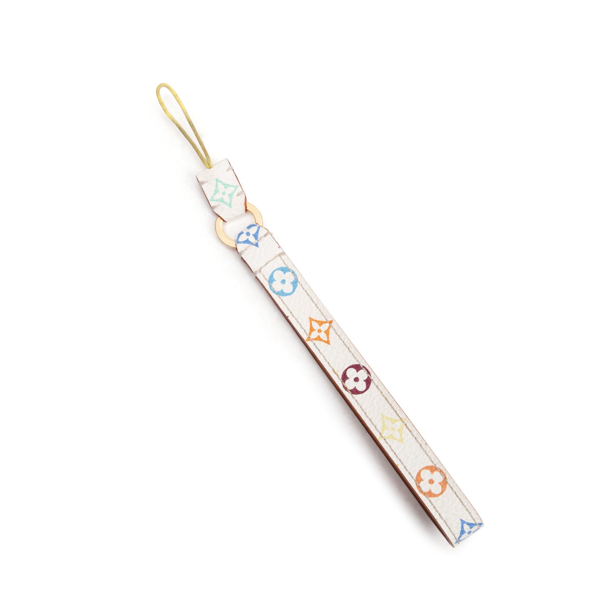 Louis Vuitton White Monogram Multicolore Phone Strap