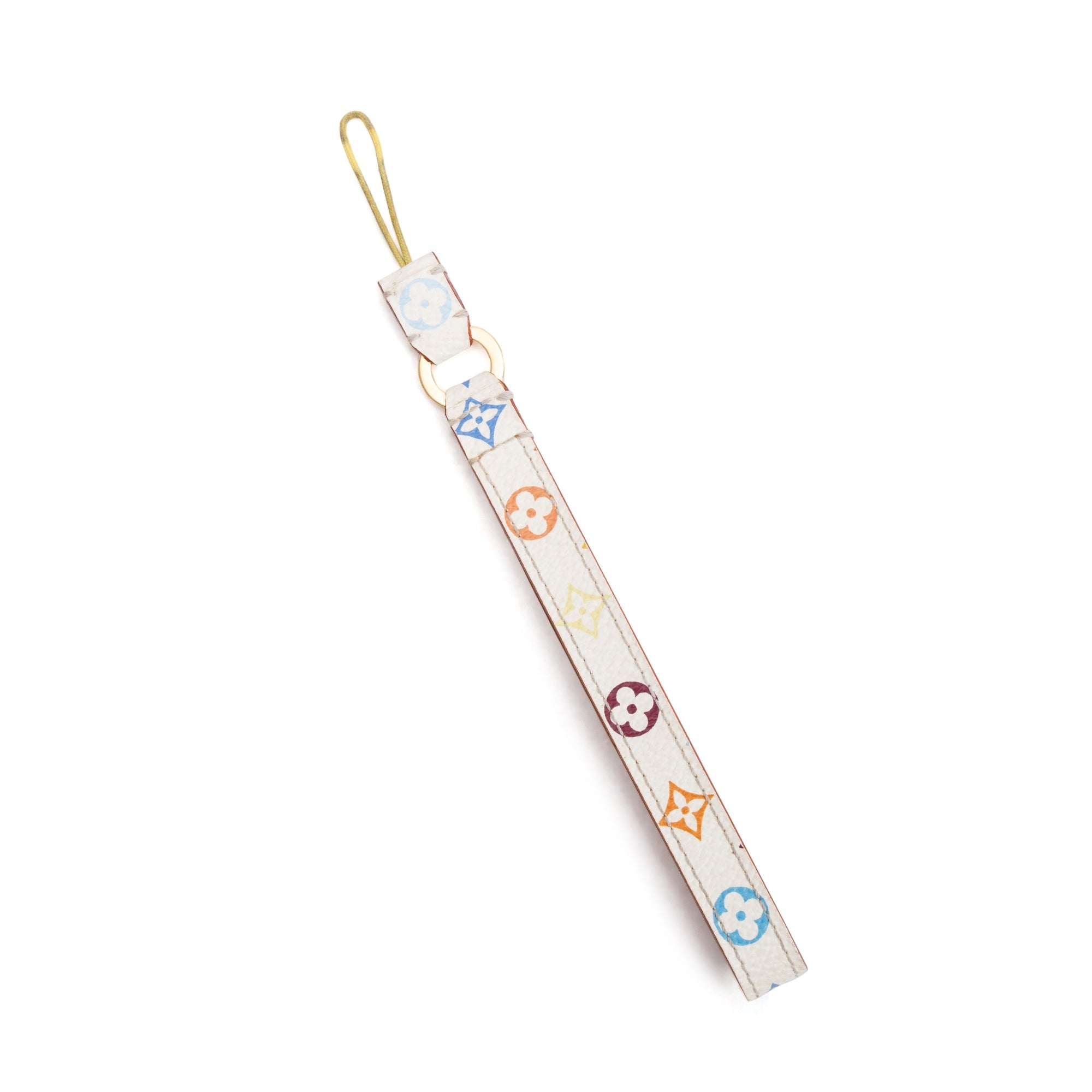 Louis Vuitton White Monogram Multicolore Phone Strap