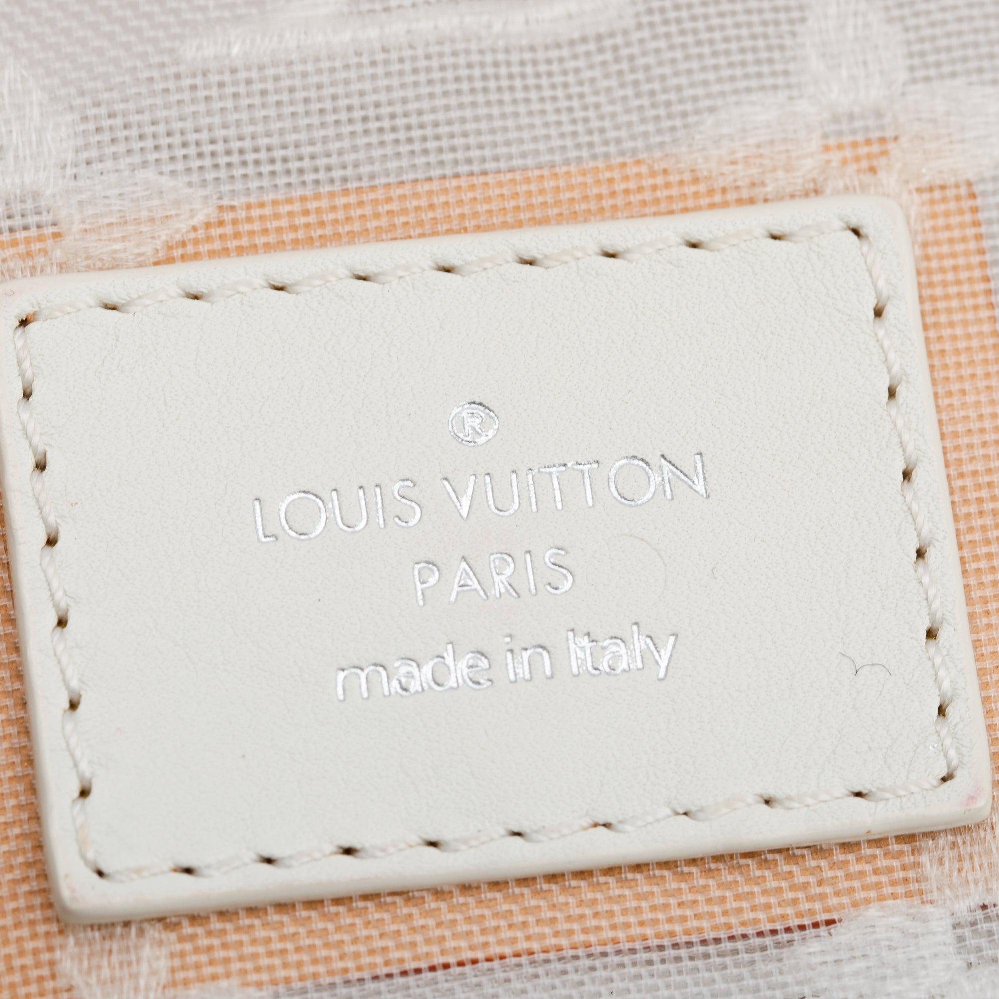 Louis Vuitton White Monogram Transparent Lockit Clutch