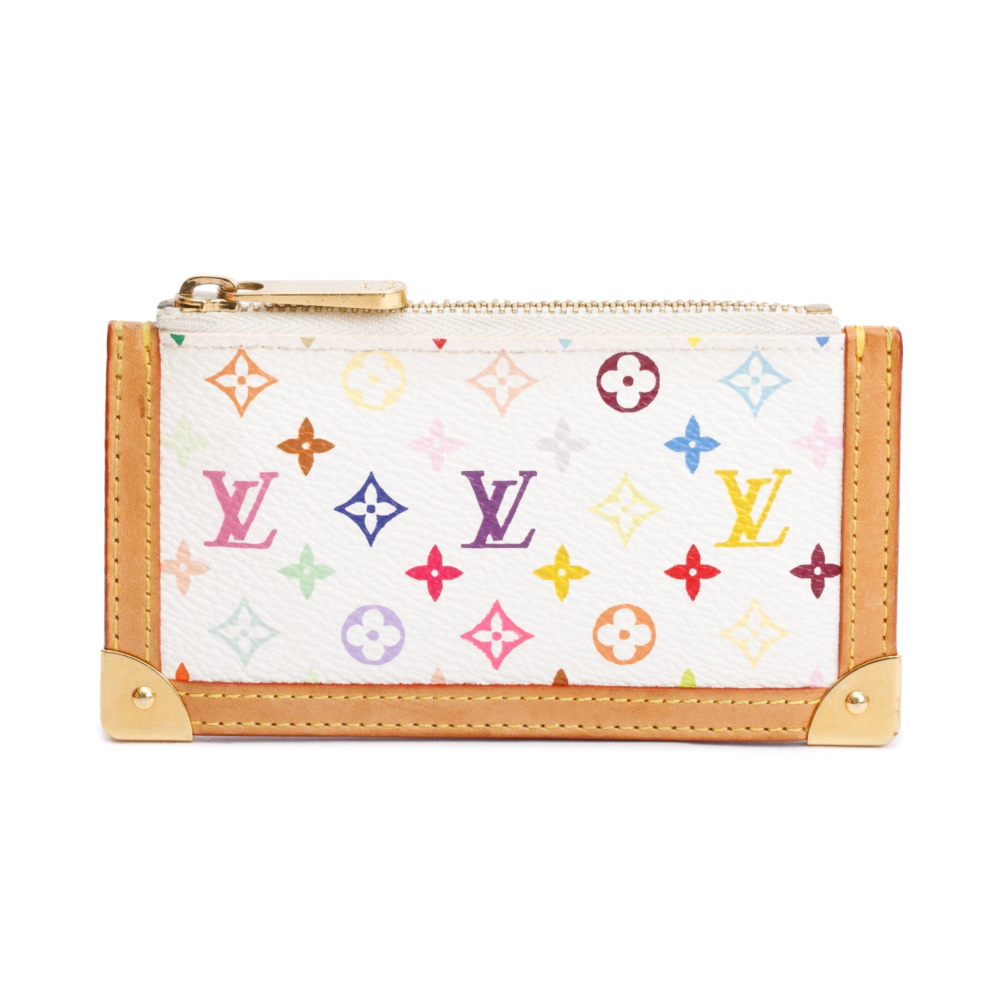 Louis Vuitton White Multicolore Key Pouch