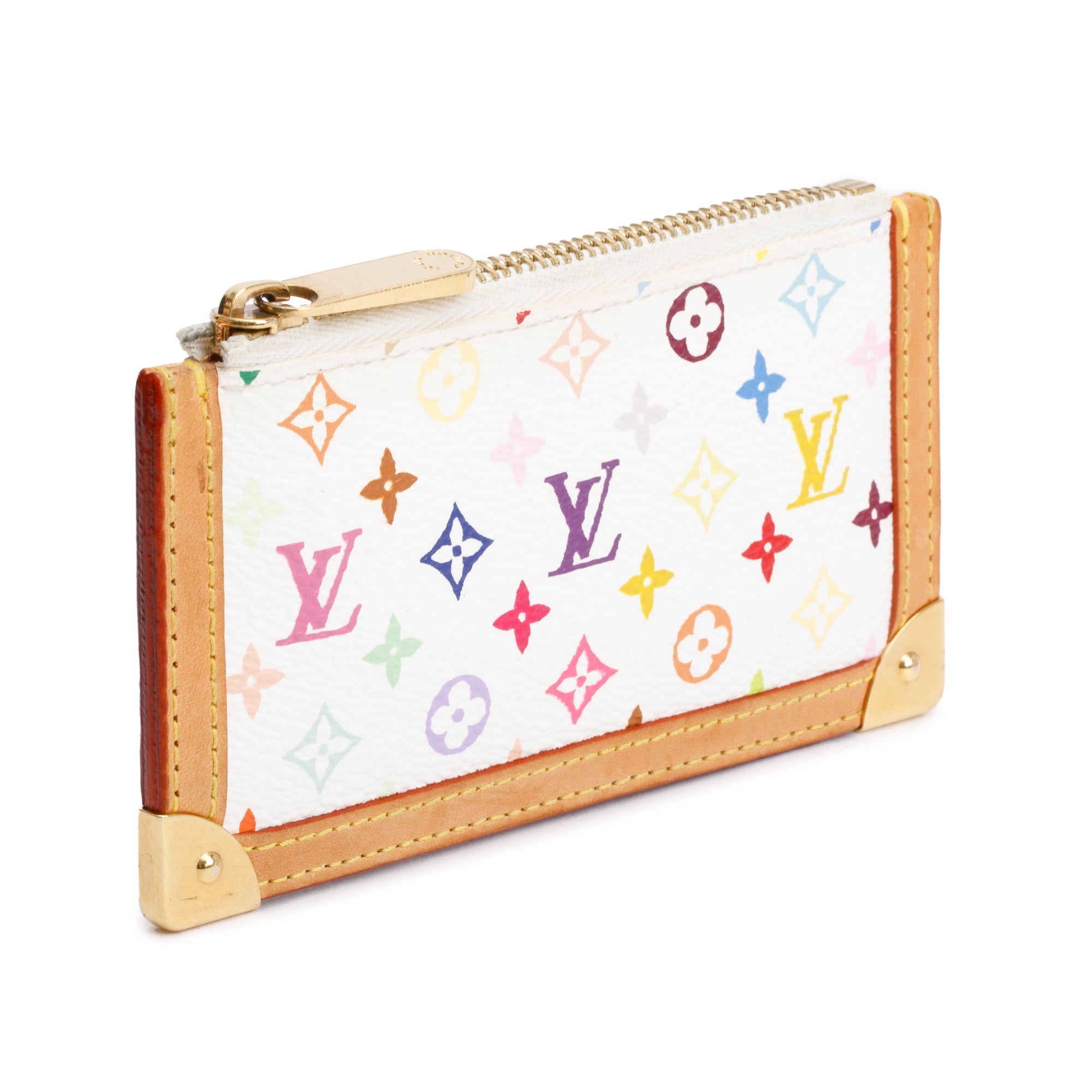 Louis Vuitton White Multicolore Key Pouch