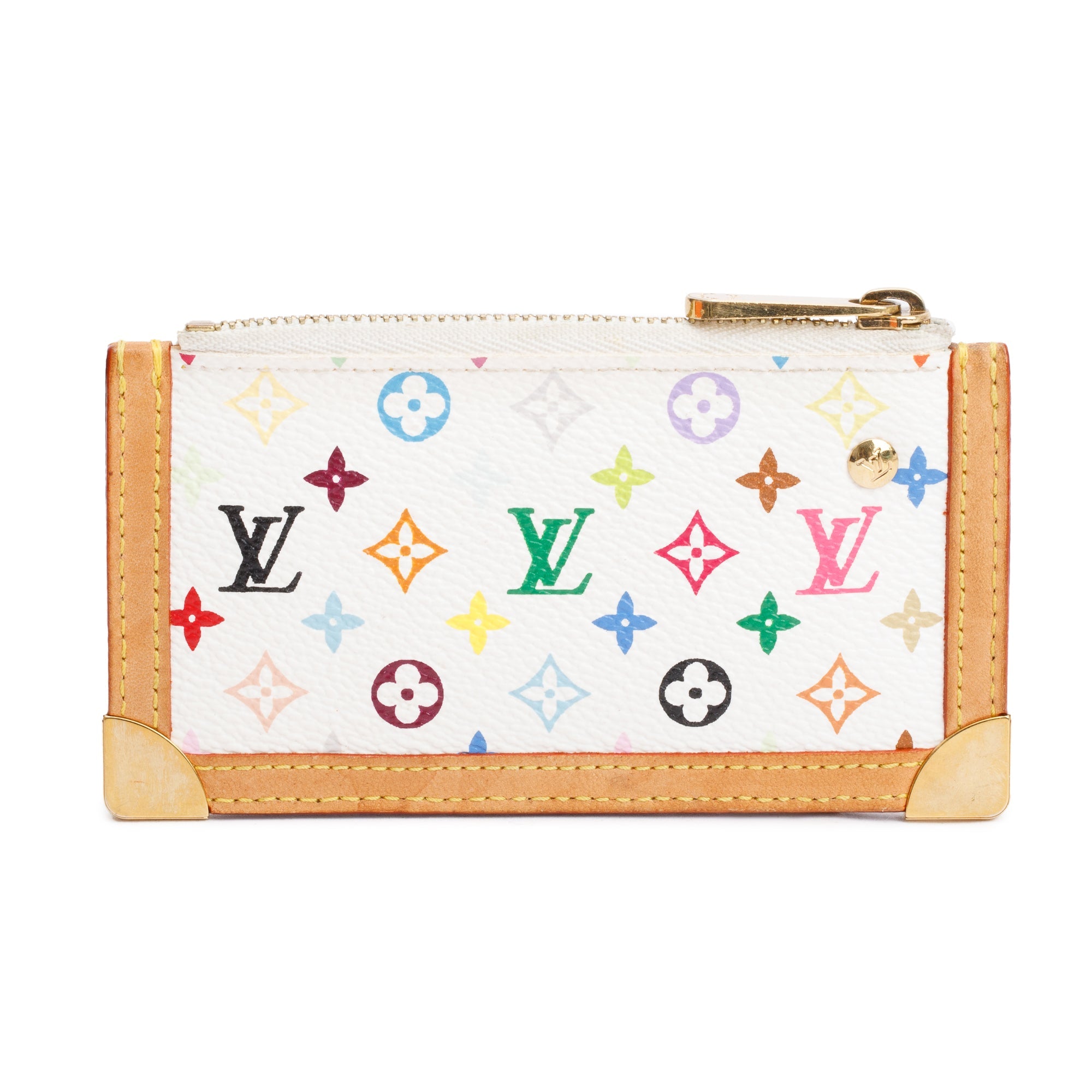Louis Vuitton White Multicolore Key Pouch