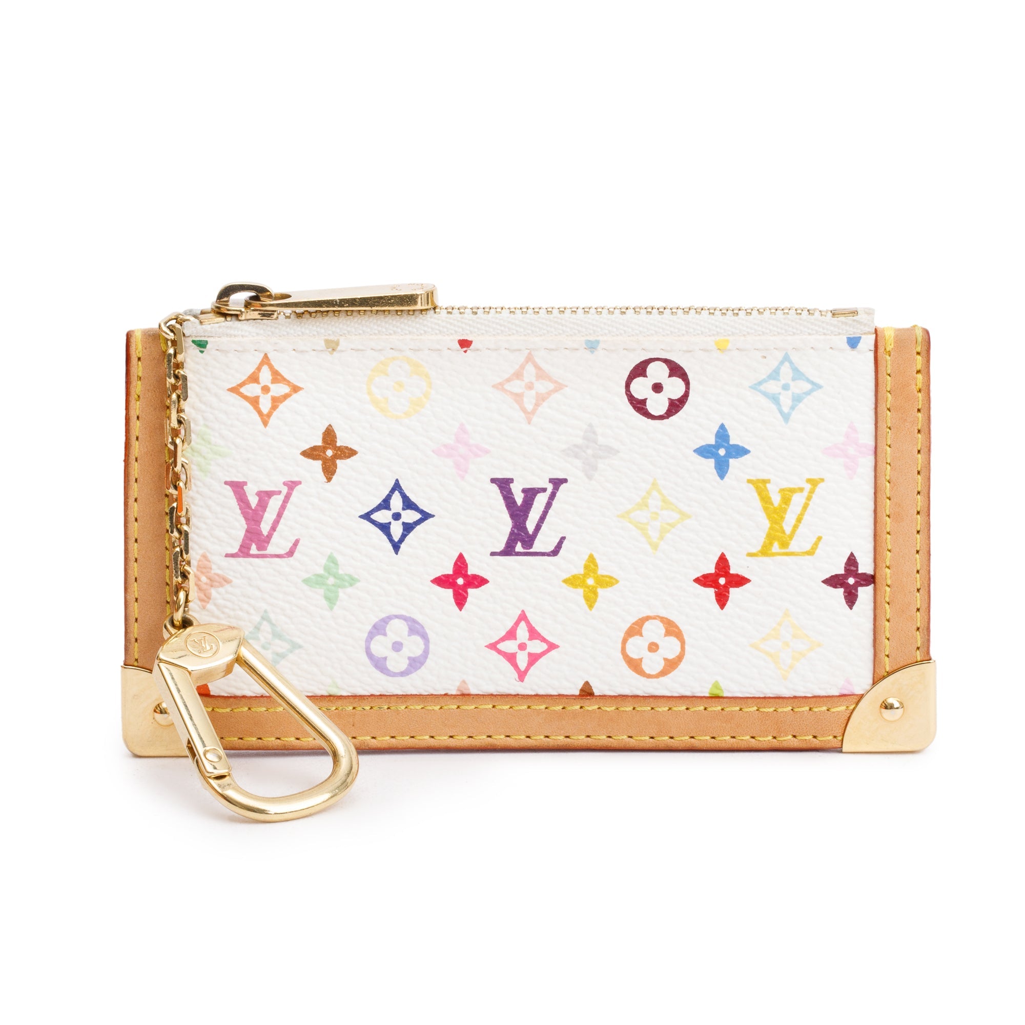 Louis Vuitton White Multicolore Key Pouch