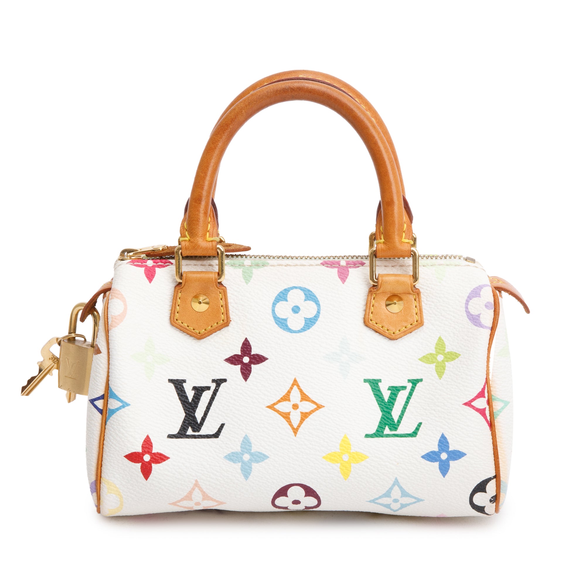 Louis Vuitton White Multicolore Mini HL Speedy