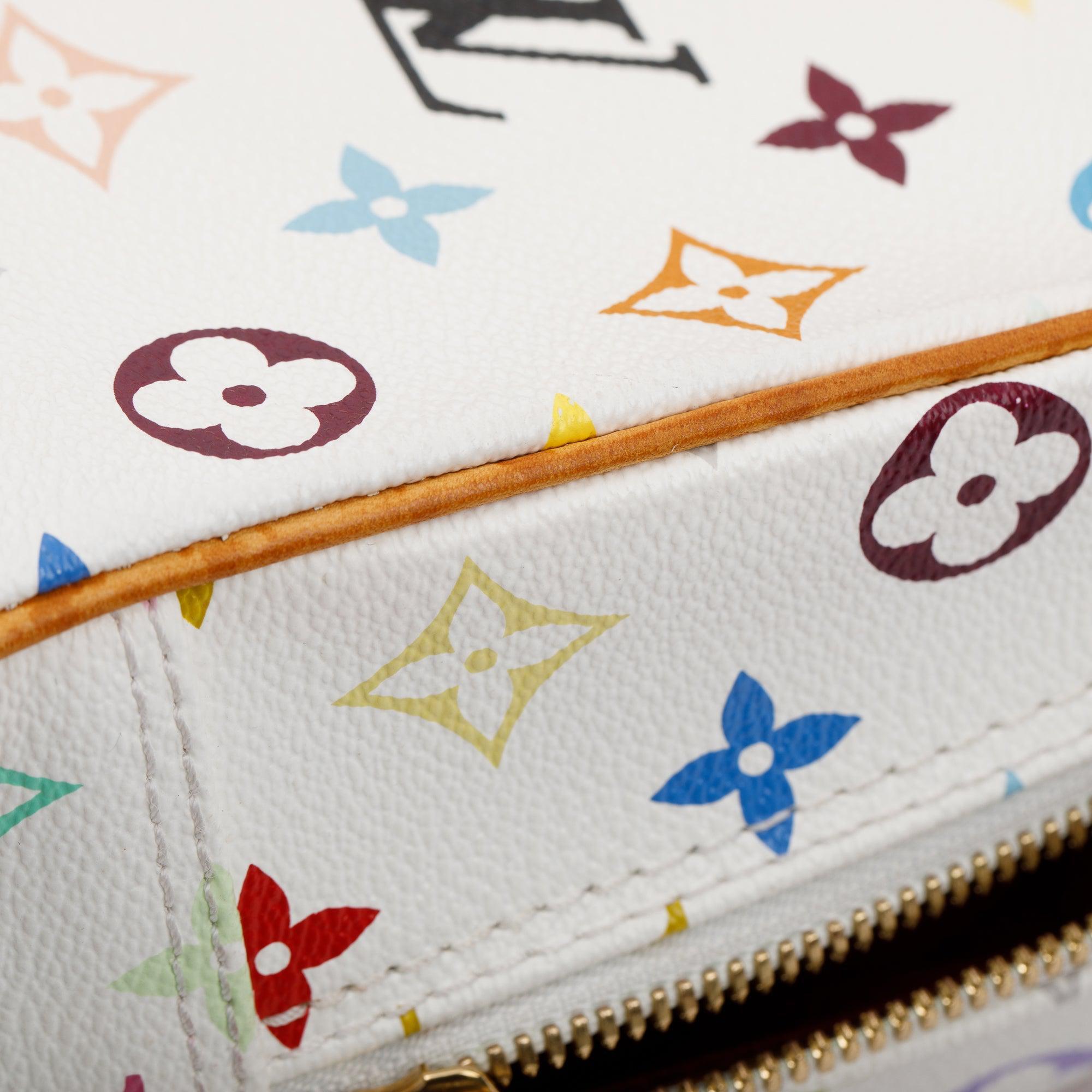 Louis Vuitton White Multicolore Monogram Trouville