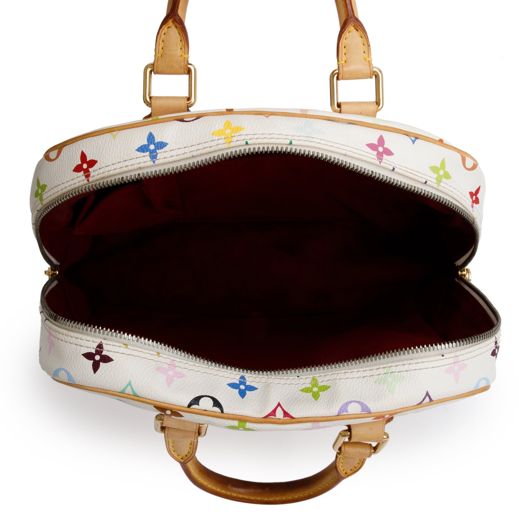 Louis Vuitton White Multicolore Monogram Trouville
