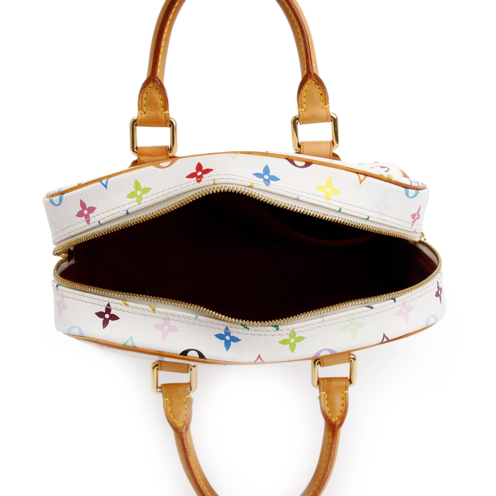 Louis Vuitton White Multicolore Monogram Trouville