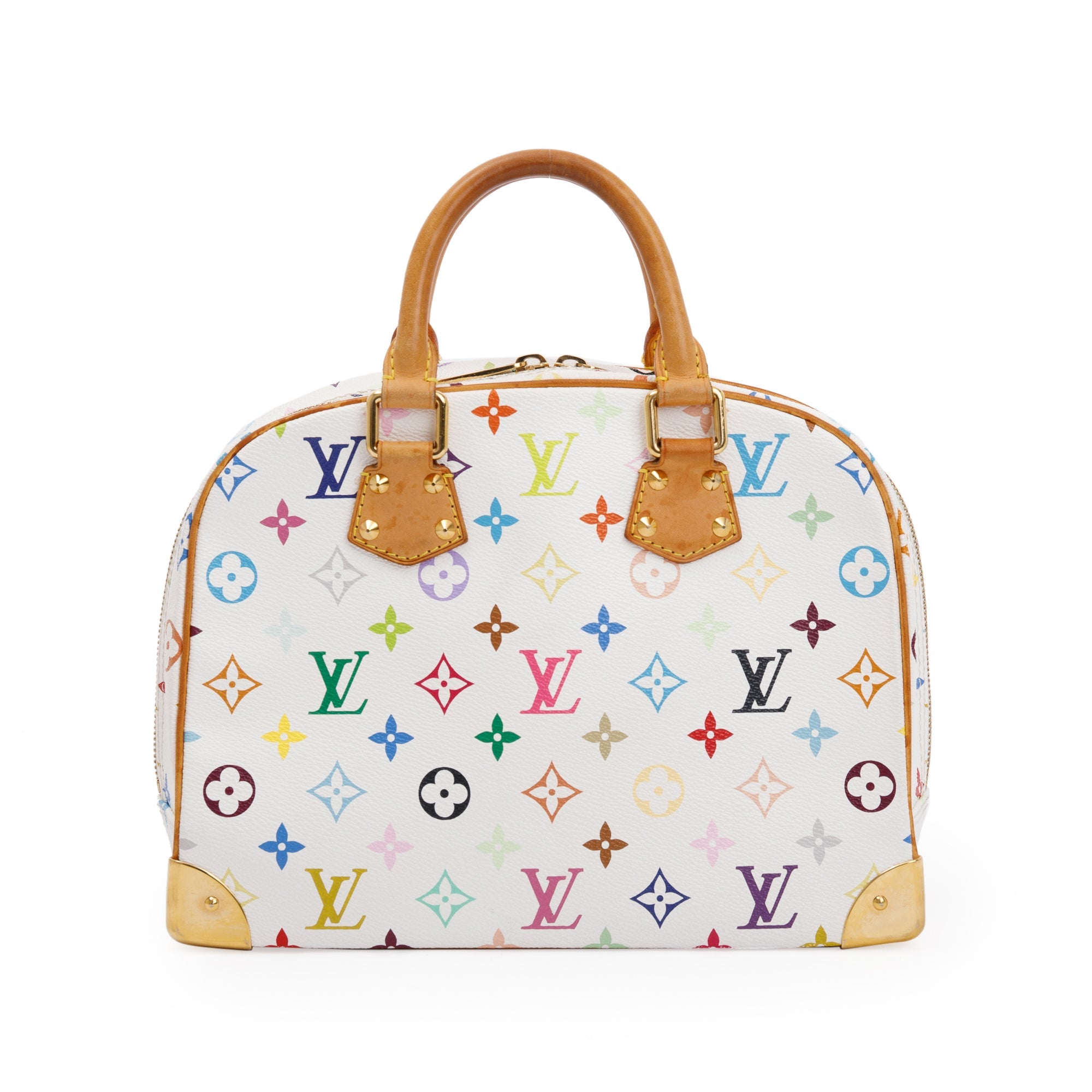 Louis Vuitton White Multicolore Monogram Trouville
