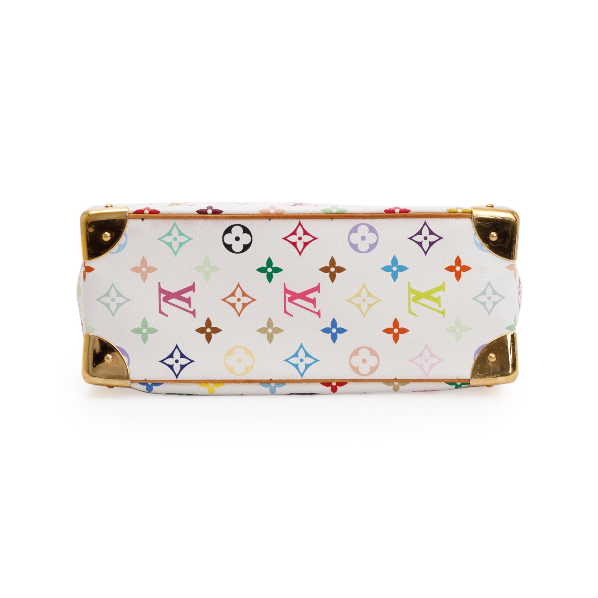 Louis Vuitton White Multicolore Monogram Trouville